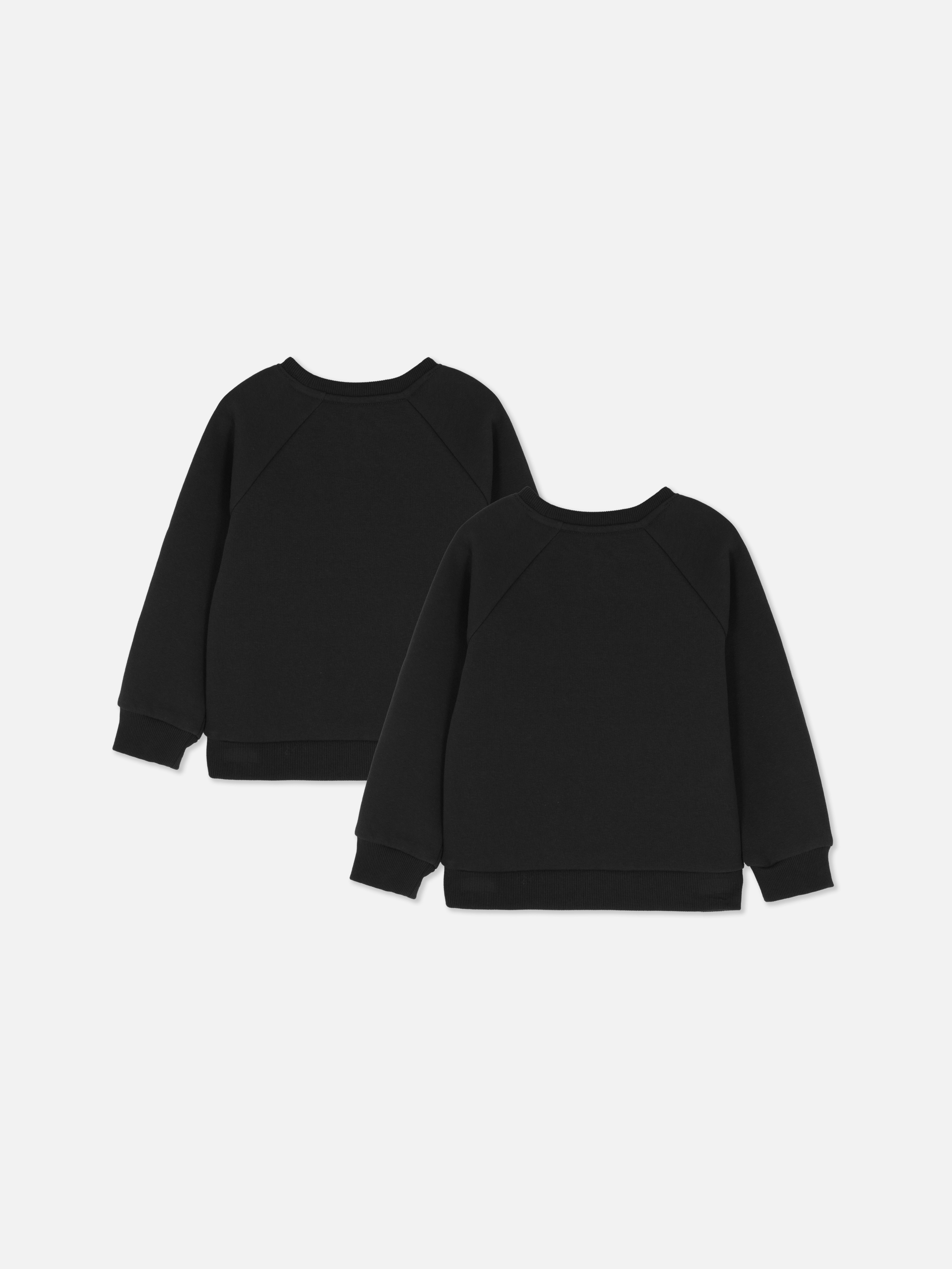 2pk Younger Kids' Crew Neck Sweatshirts