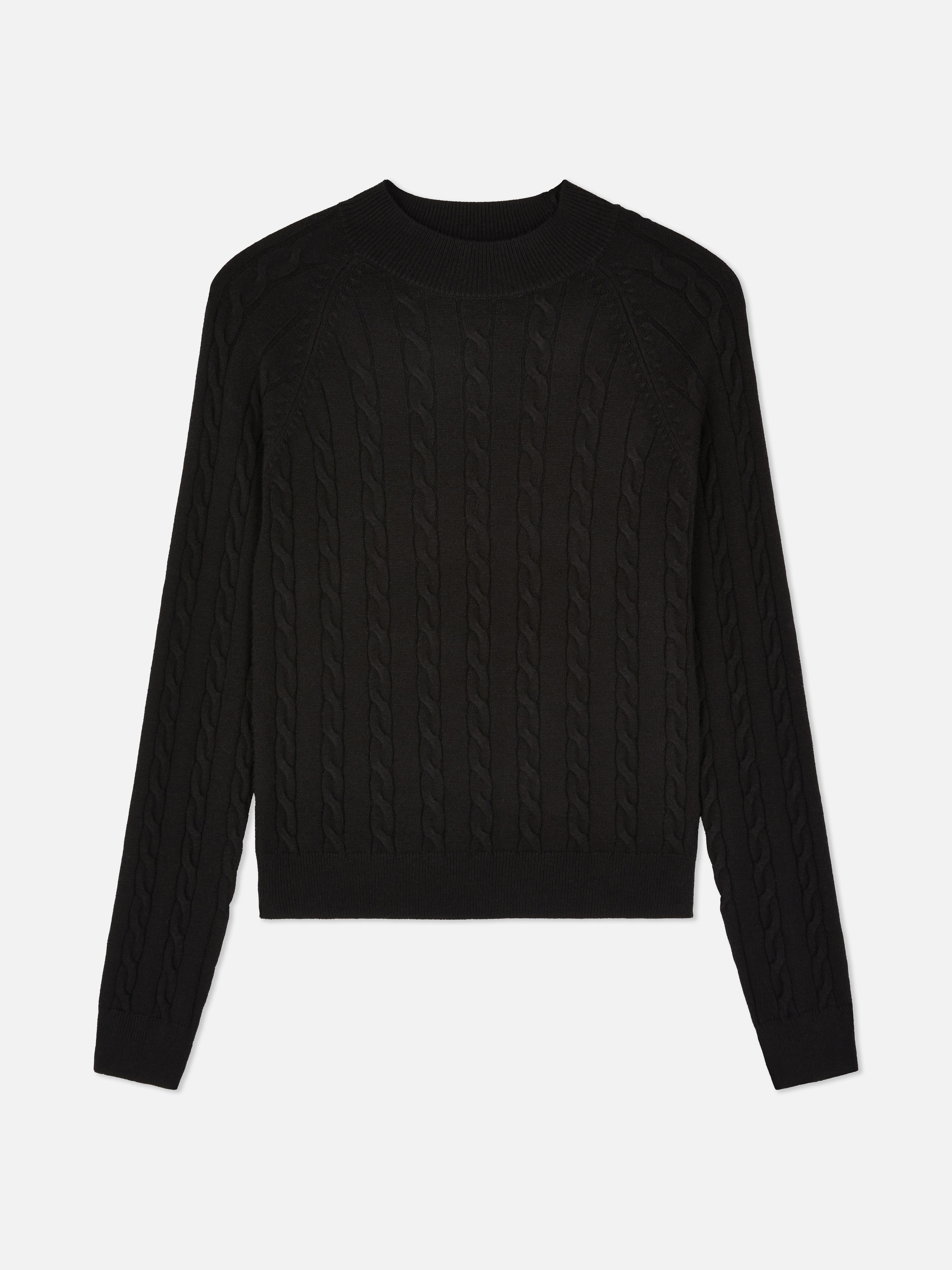 Pull torsadé à col roulé