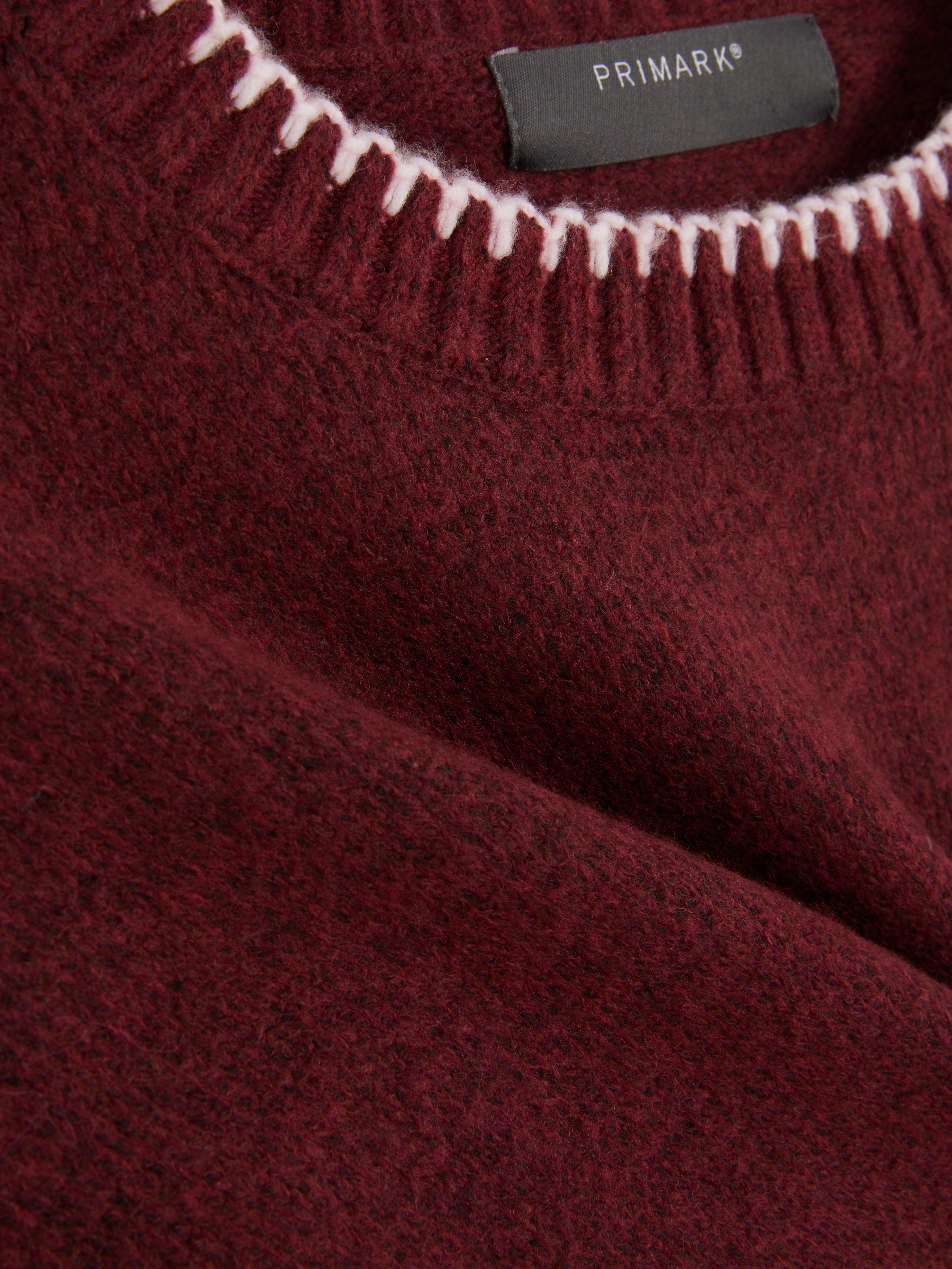 Jersey de punto con costuras en contraste