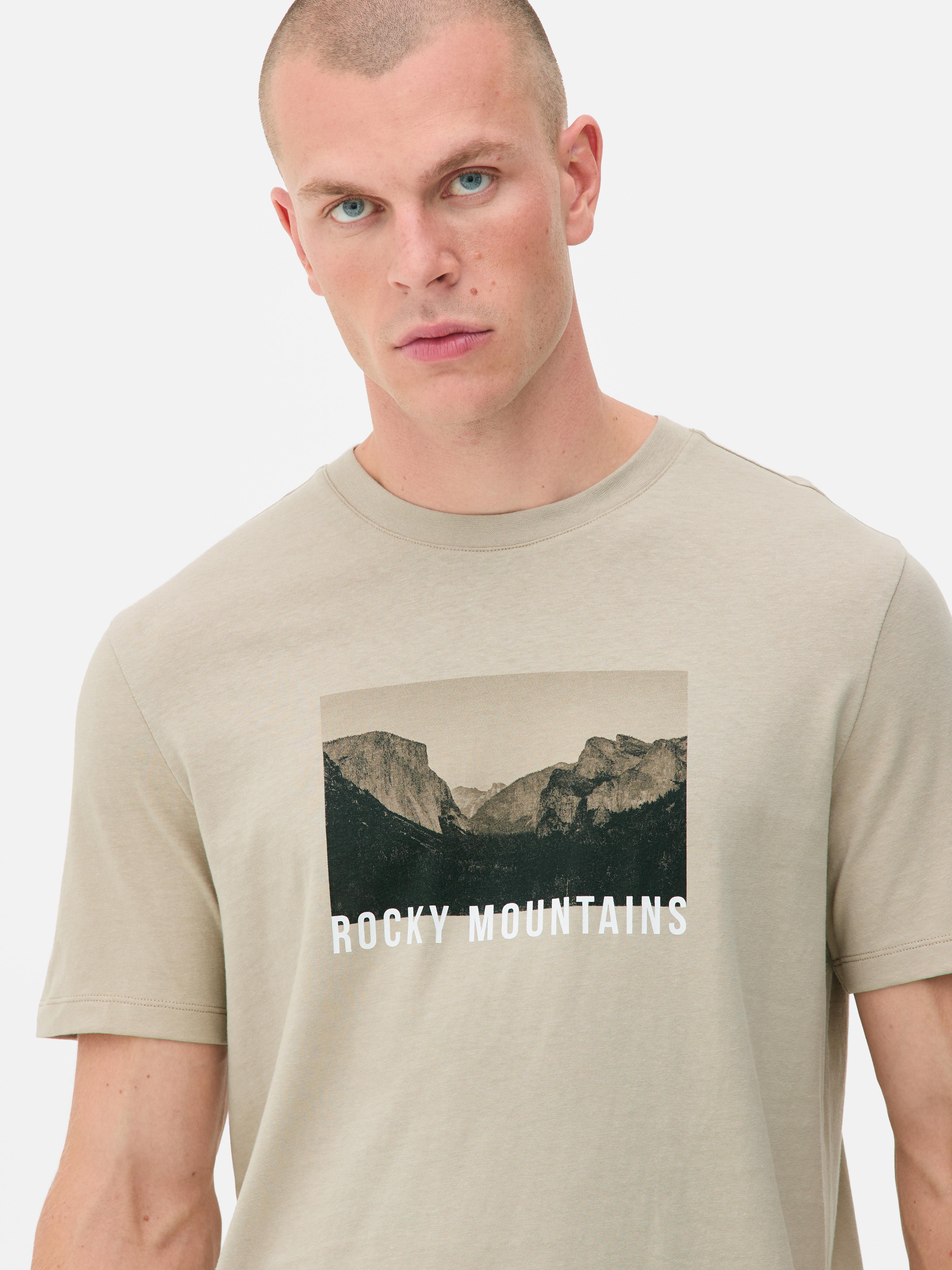 Tričko s krátkým rukávem a motivem Rocky Mountains