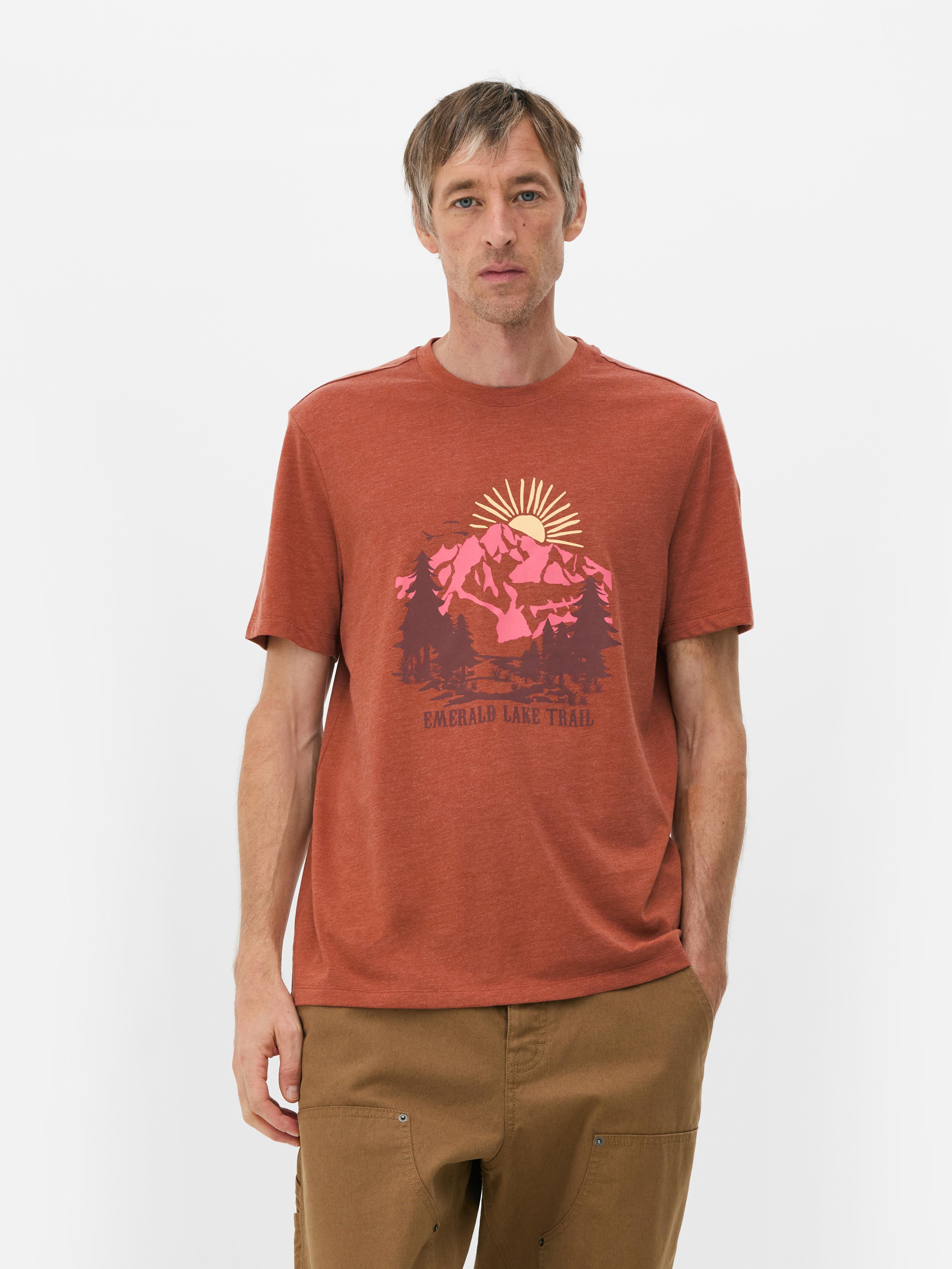 T-shirt z nadrukiem Emerald Lake Trail