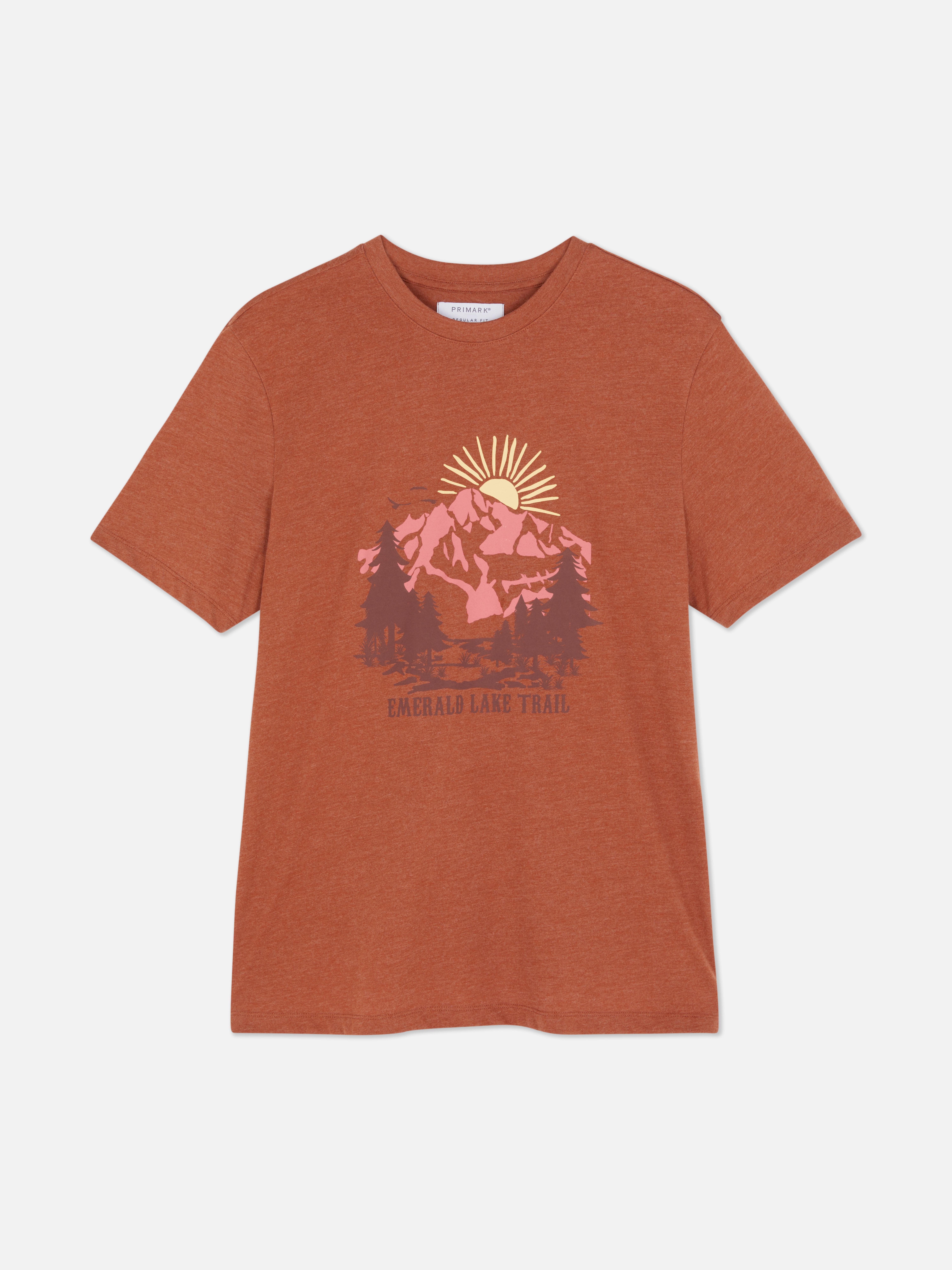 T-shirt z nadrukiem Emerald Lake Trail