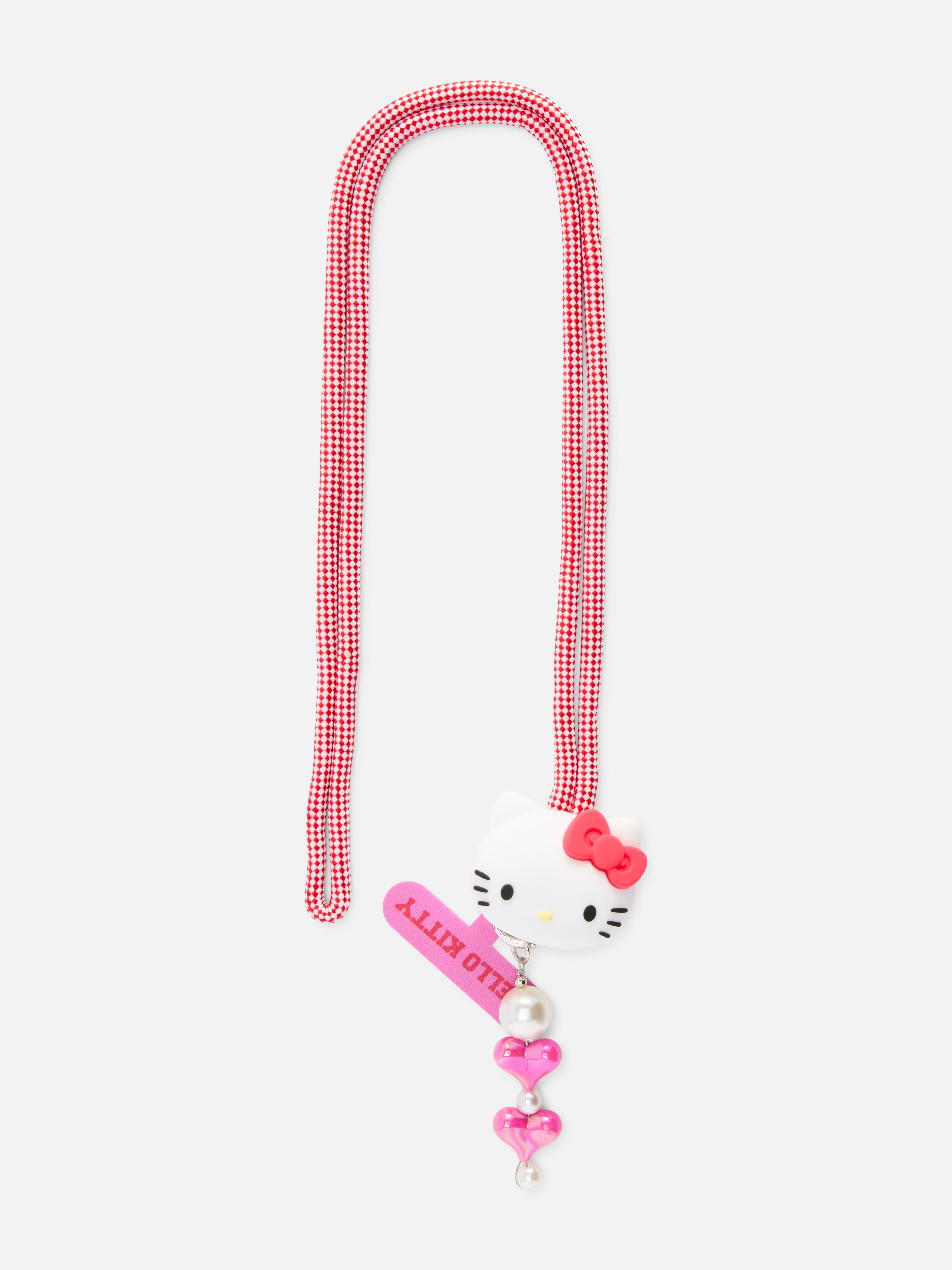 Smycz w stylu uczelnianym z motywem Hello Kitty