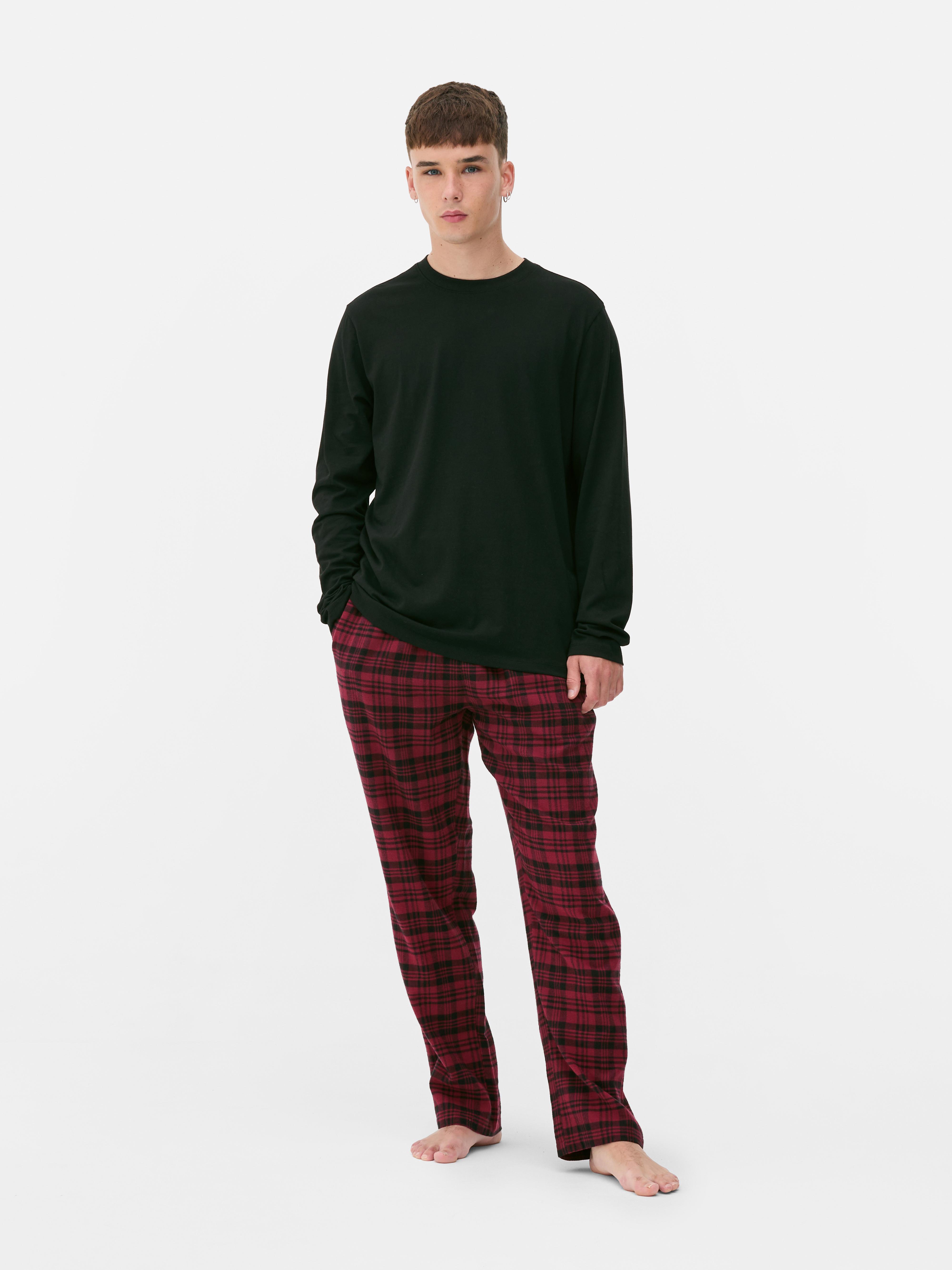 Pyjama long à carreaux