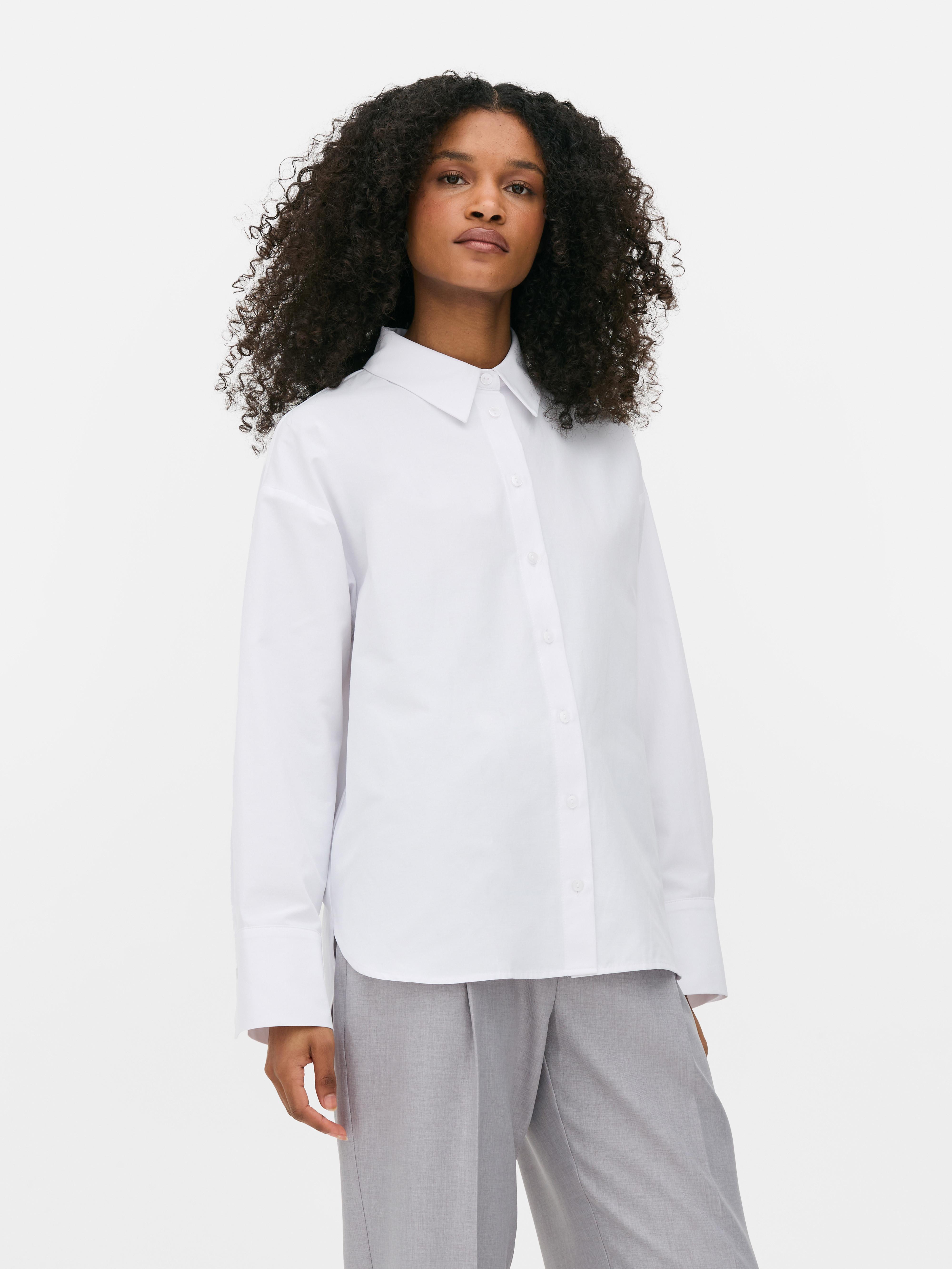 Camisa manga comprida popelina