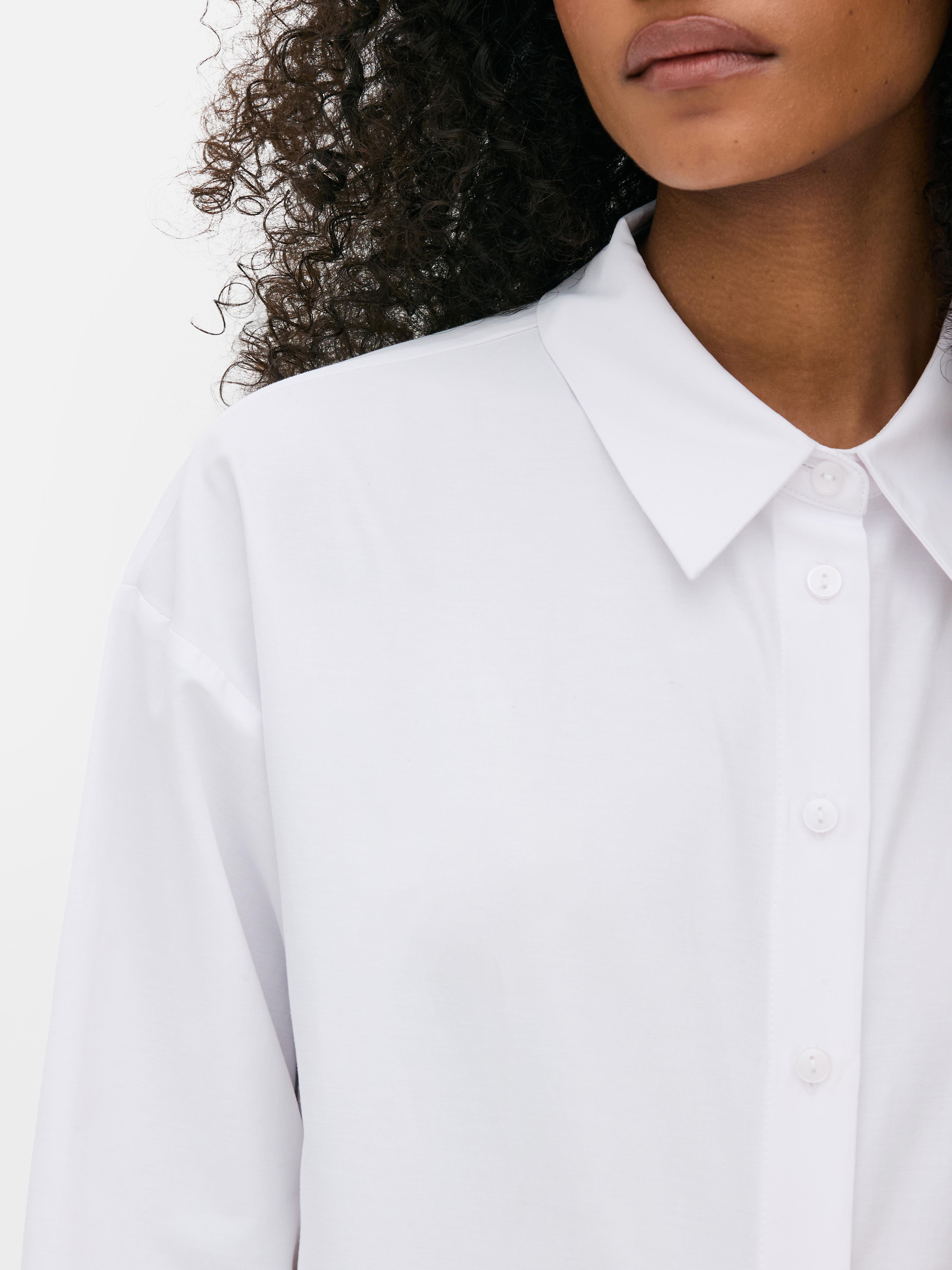 Camisa manga comprida popelina