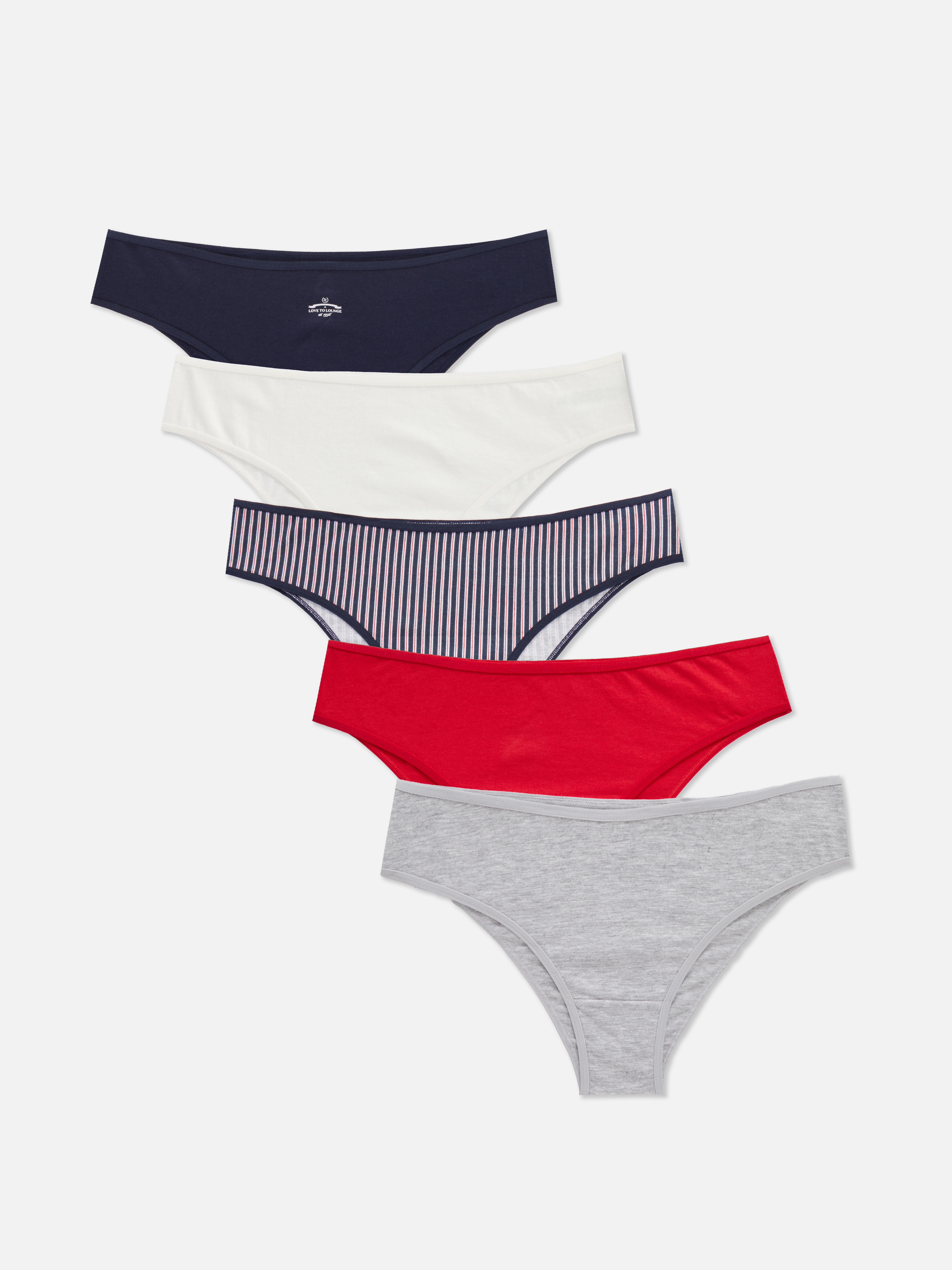 5pk Cotton Rich Brazilian Briefs Light Blue