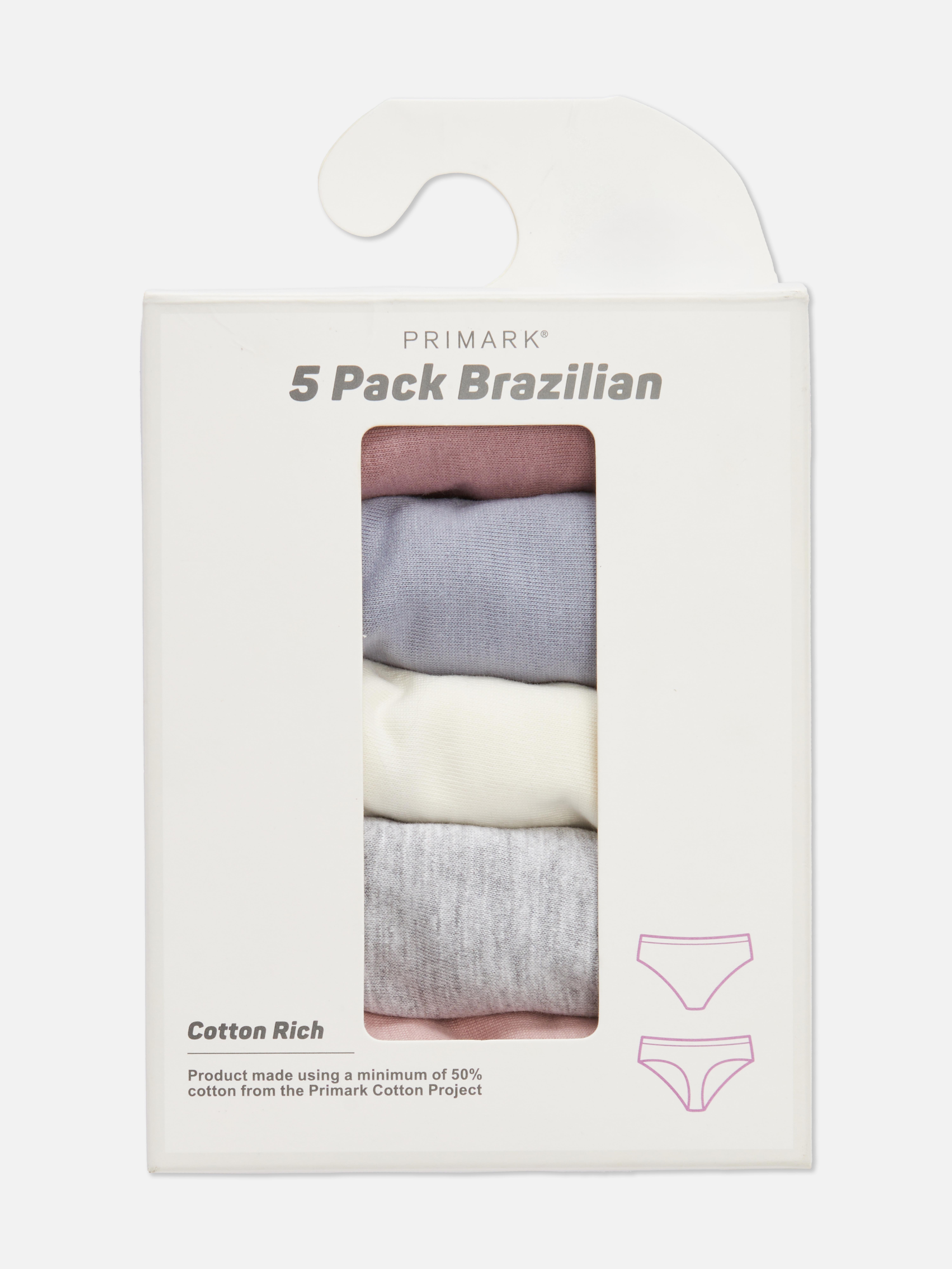 5pk Cotton Rich Brazilian Briefs