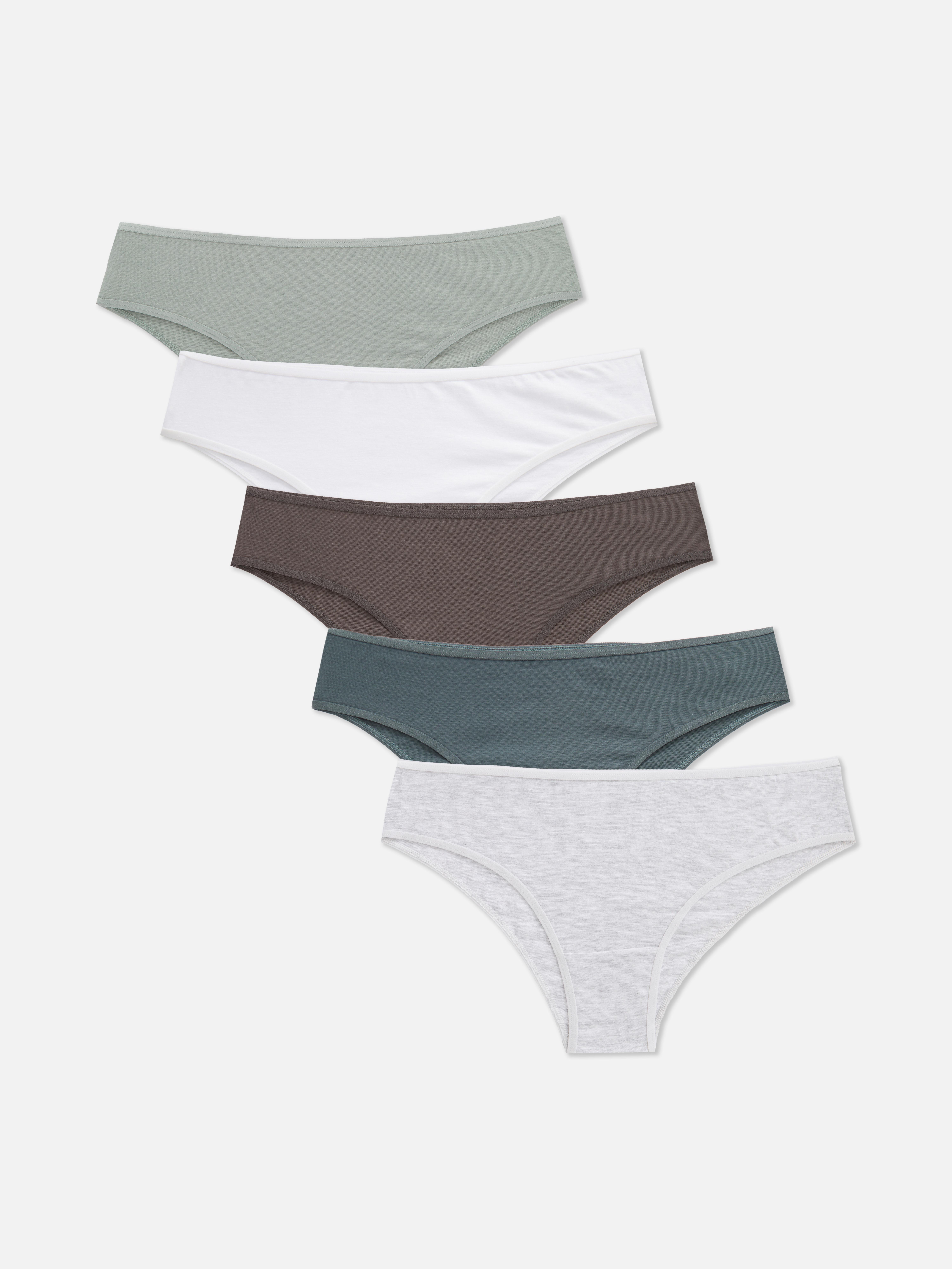 5pk Solid Color Brazilian Briefs