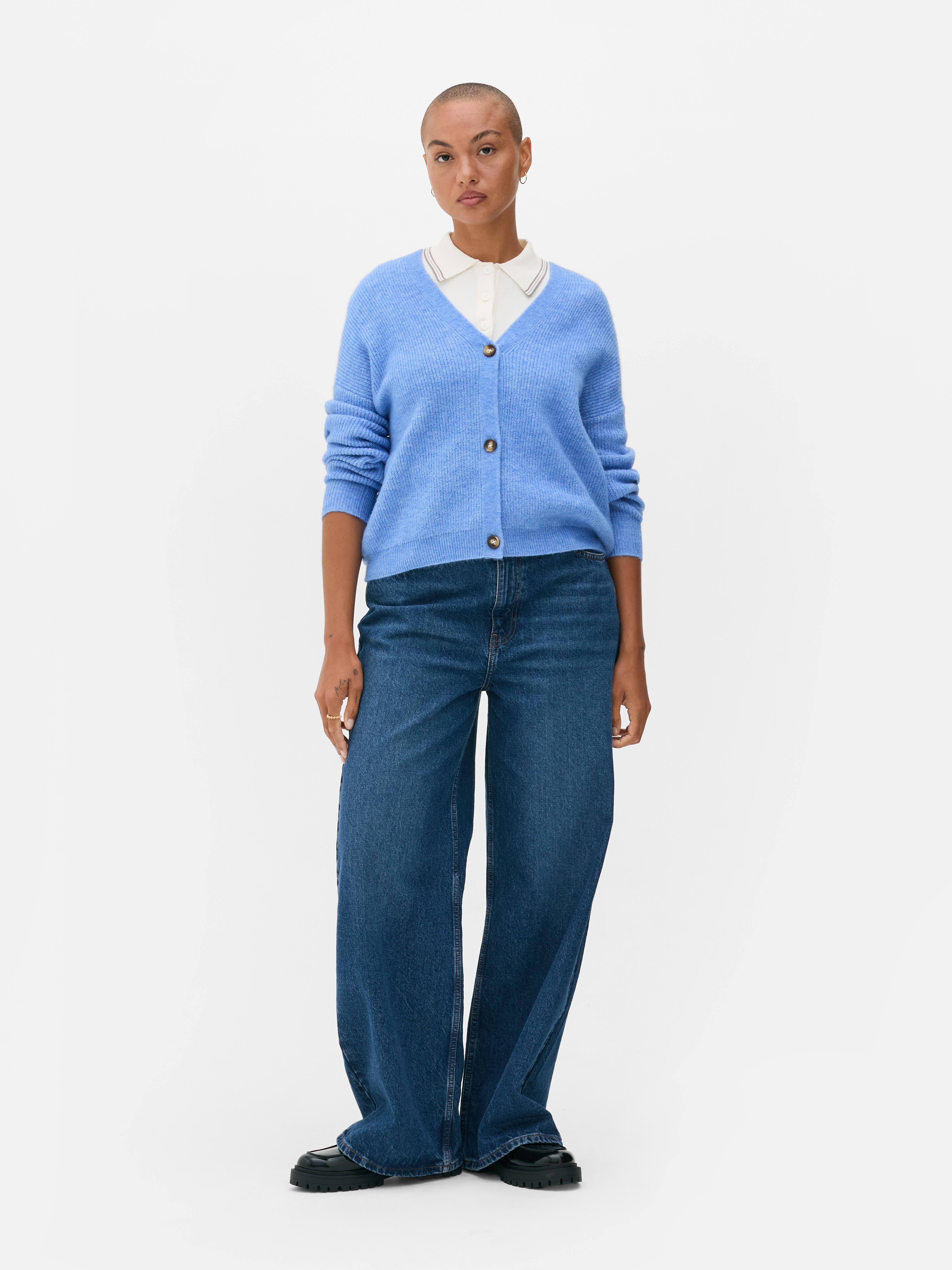 Basic vest met V-hals