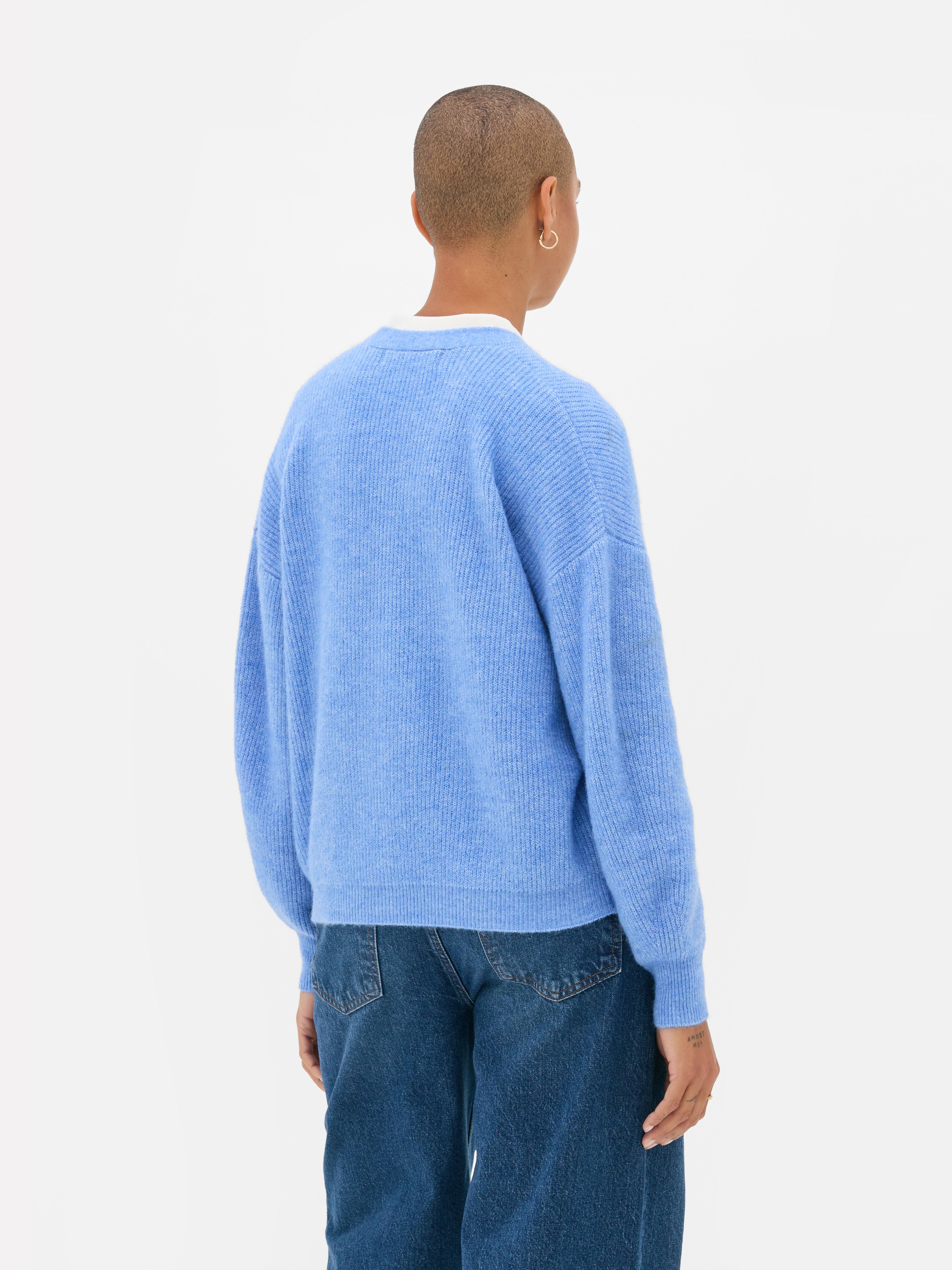 Basic vest met V-hals