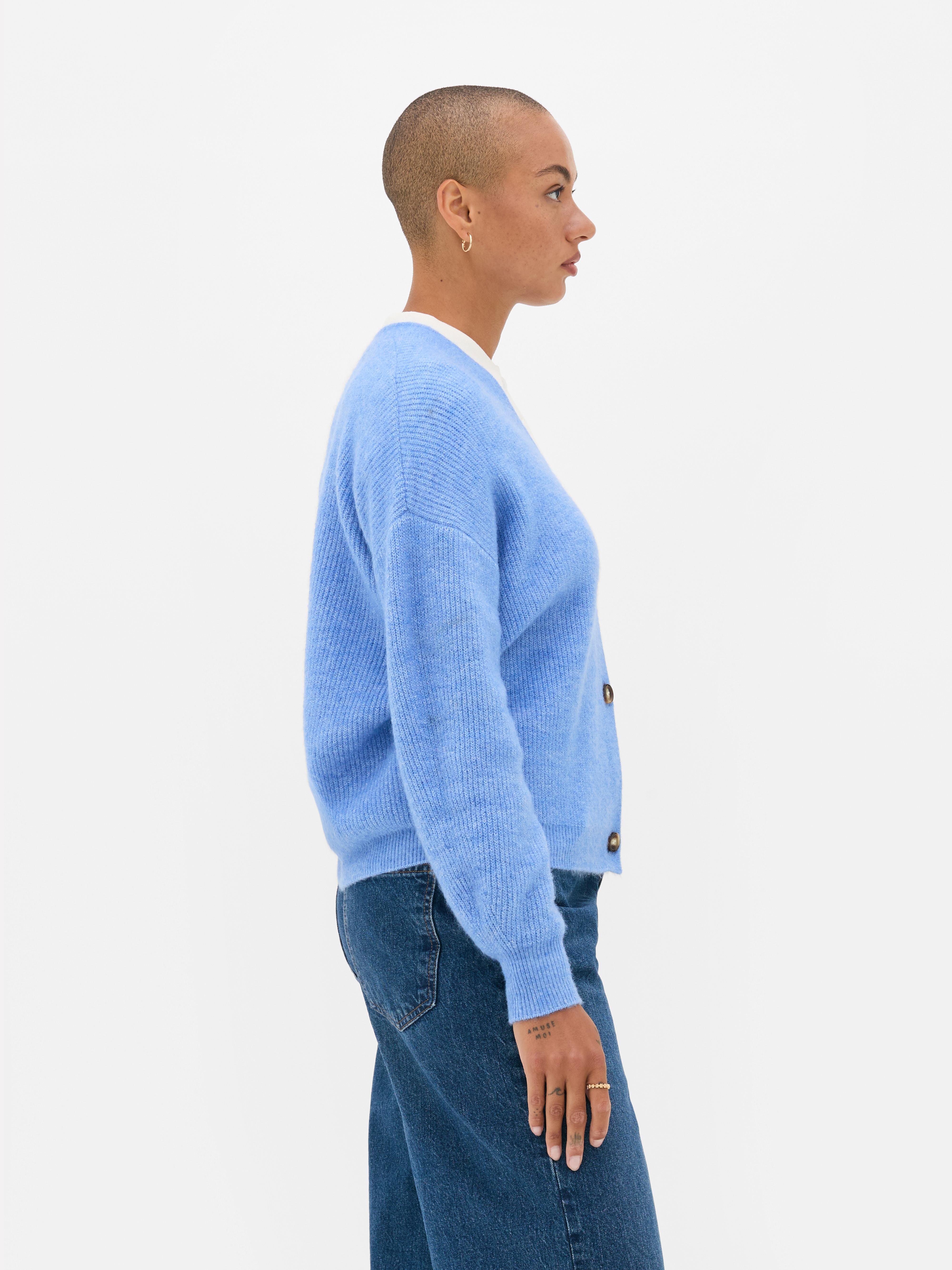 Basic vest met V-hals