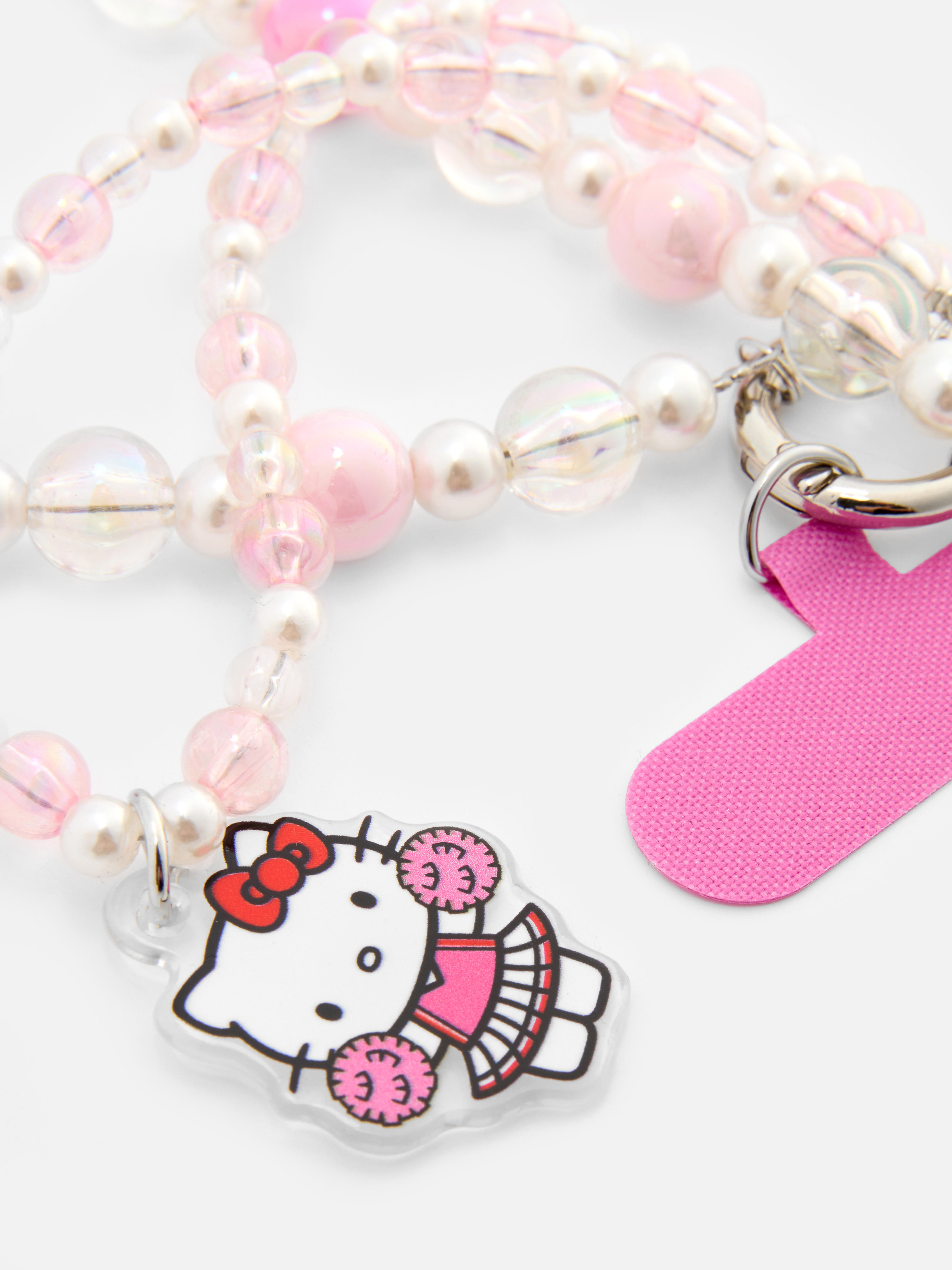 Breloc pentru telefon în stil studențesc Hello Kitty