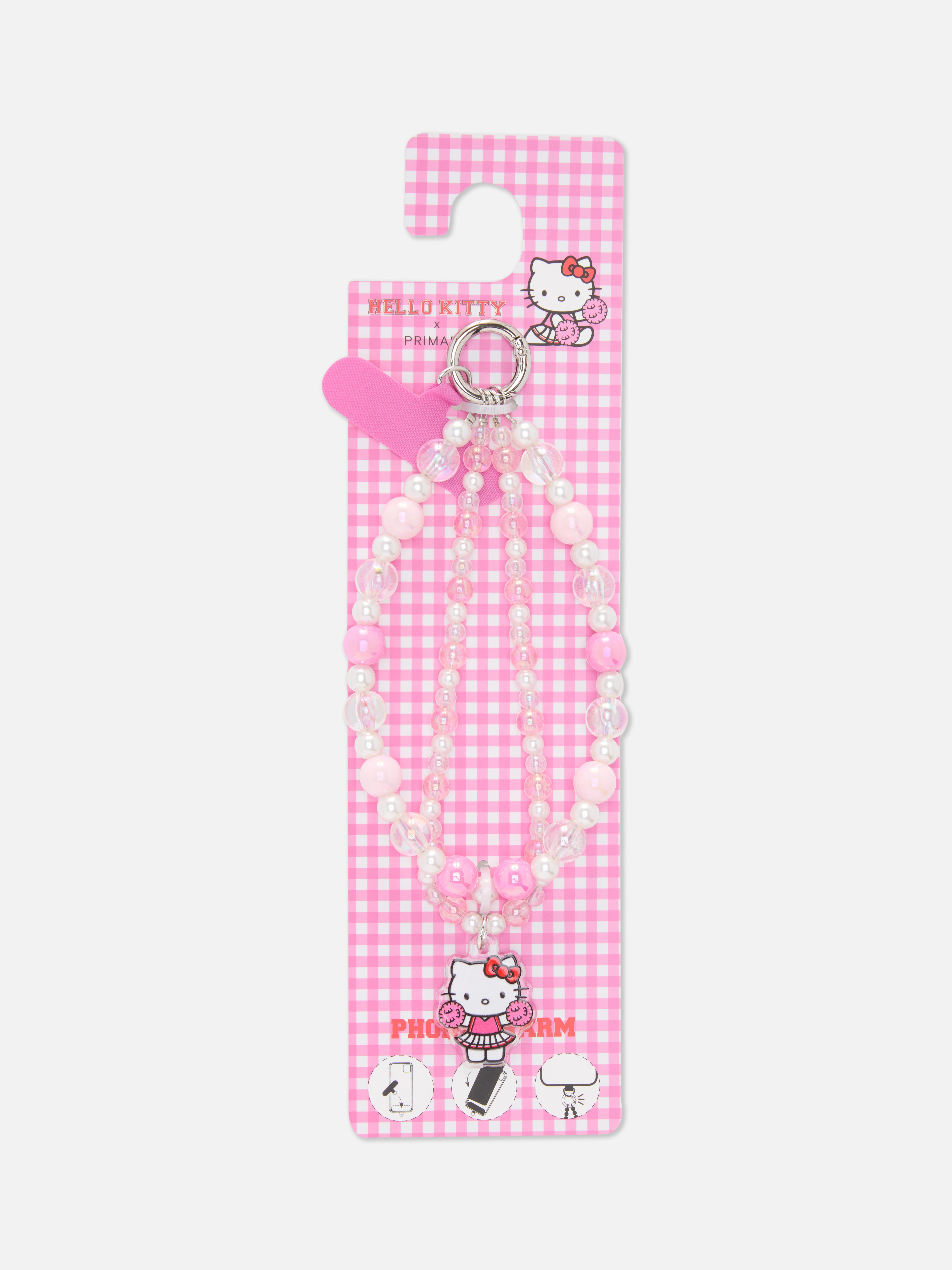 „Hello Kitty“ Handyanhänger im College-Stil