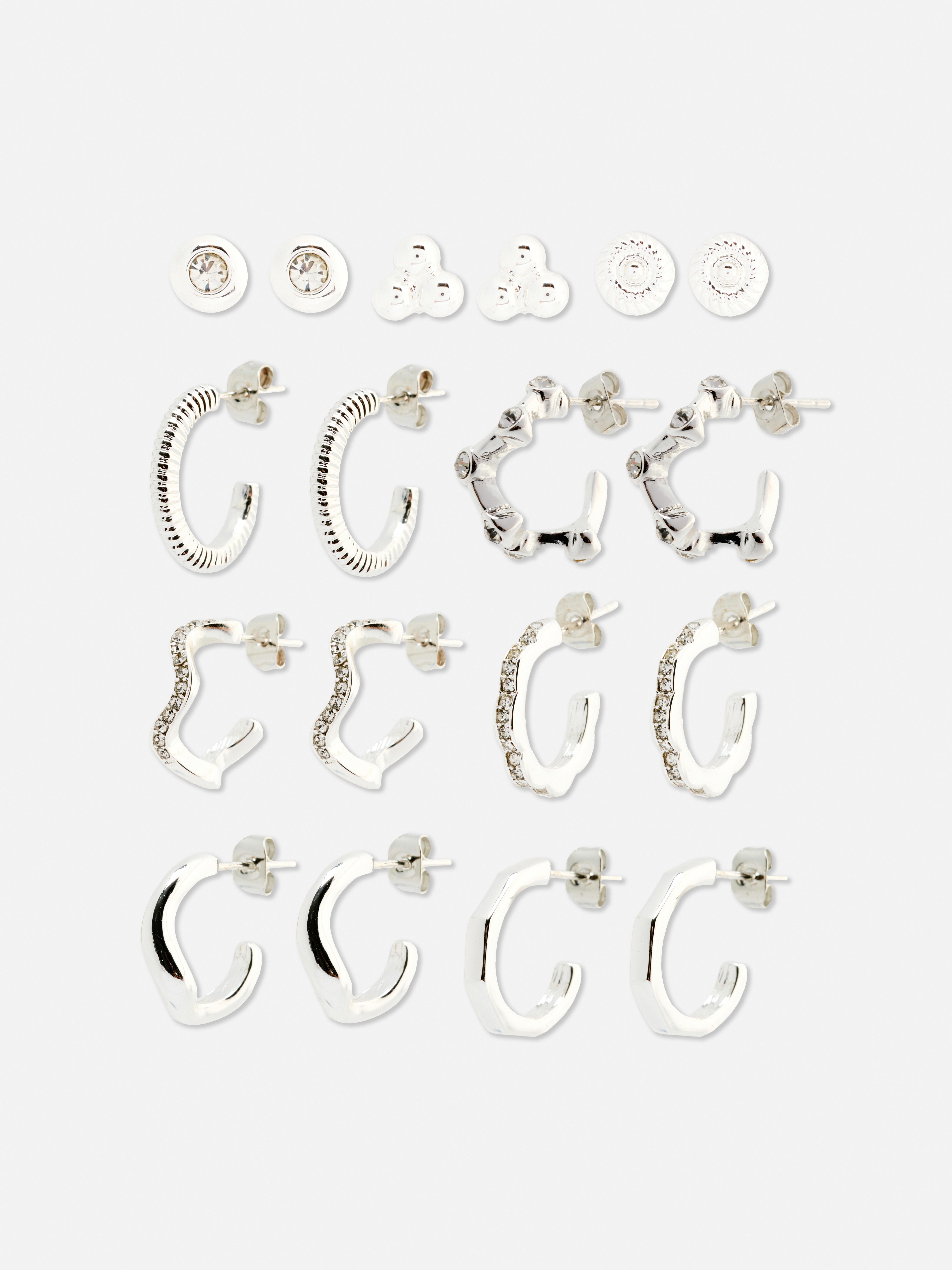 Studs en oorbellen The Edit, set van 9