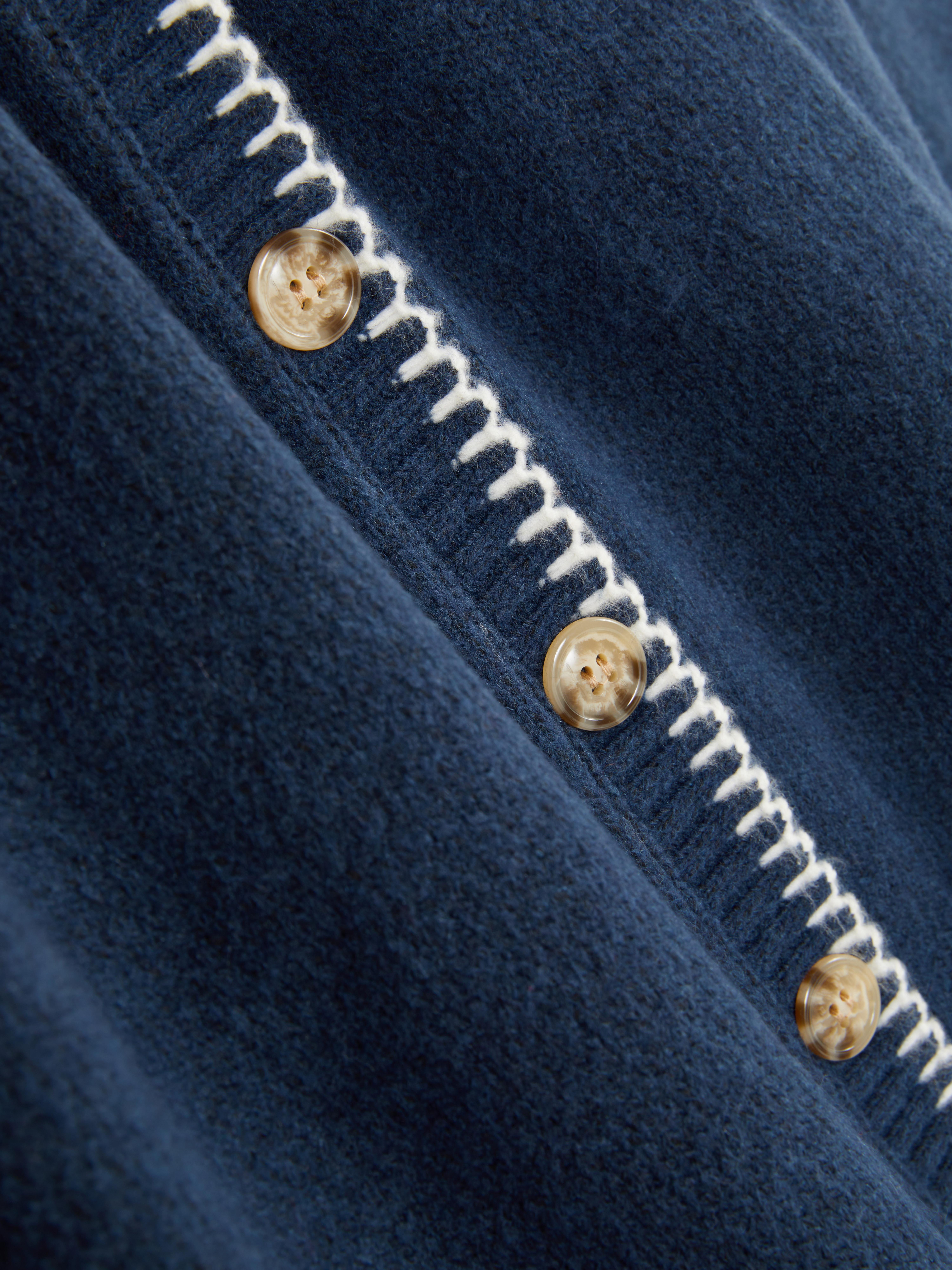 Contrast Stitch Cardigan