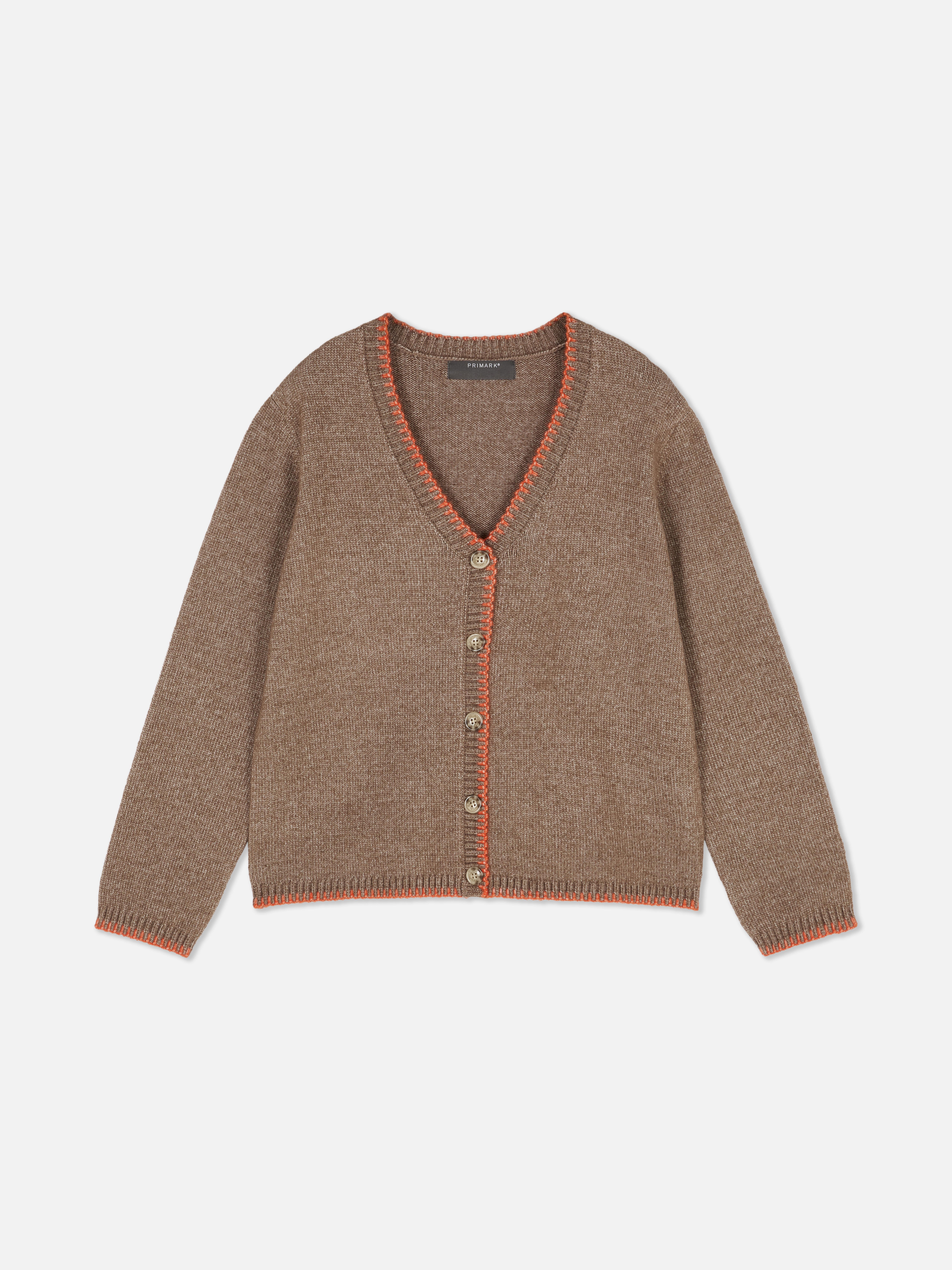 Contrast Stitch Cardigan