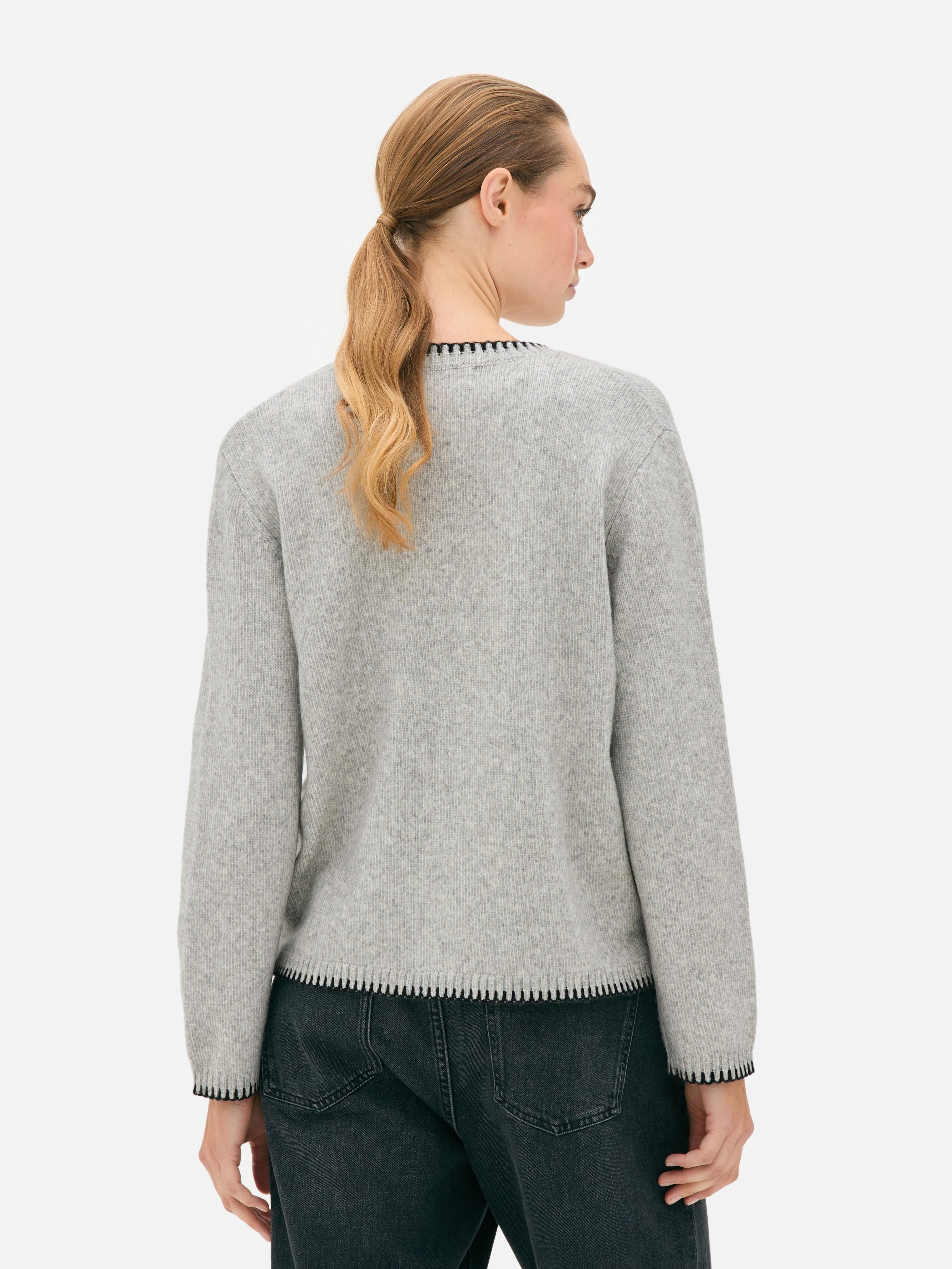 Cardigan mit Kontrastnaht