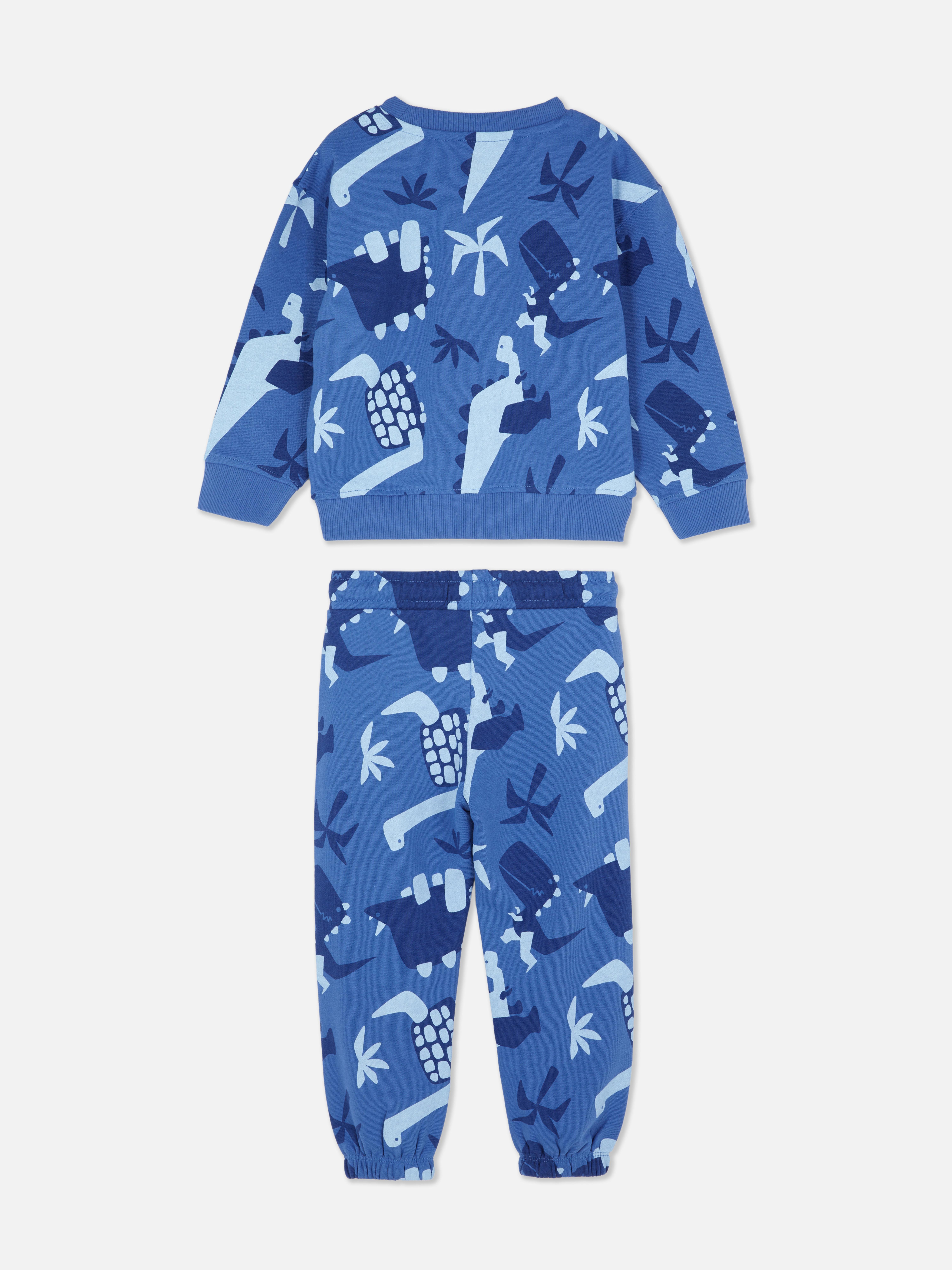1.5-8yrs | Printed Sweatshirt and Sweatpants Set