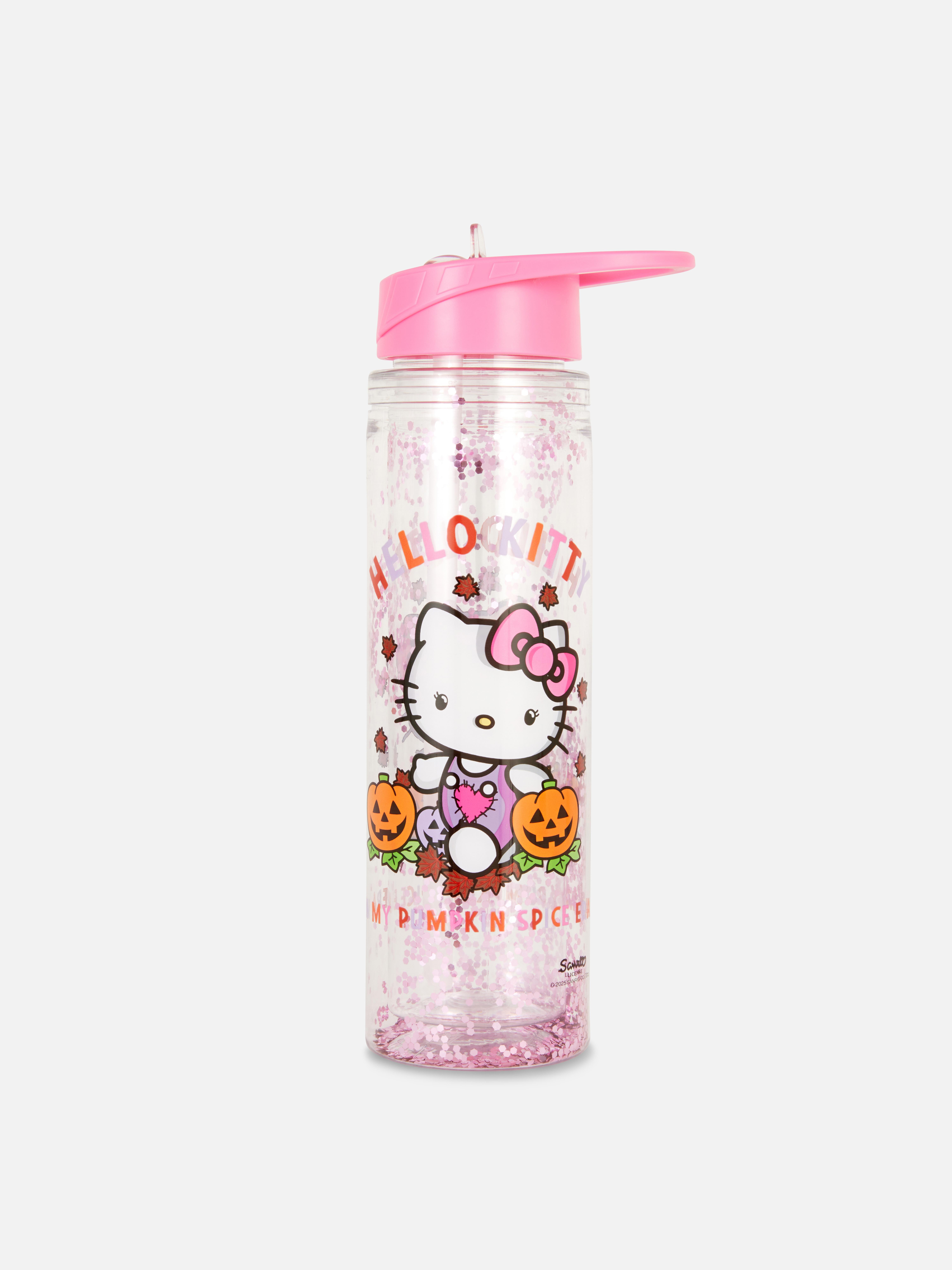 Hello Kitty Halloween Glitter Water Bottle