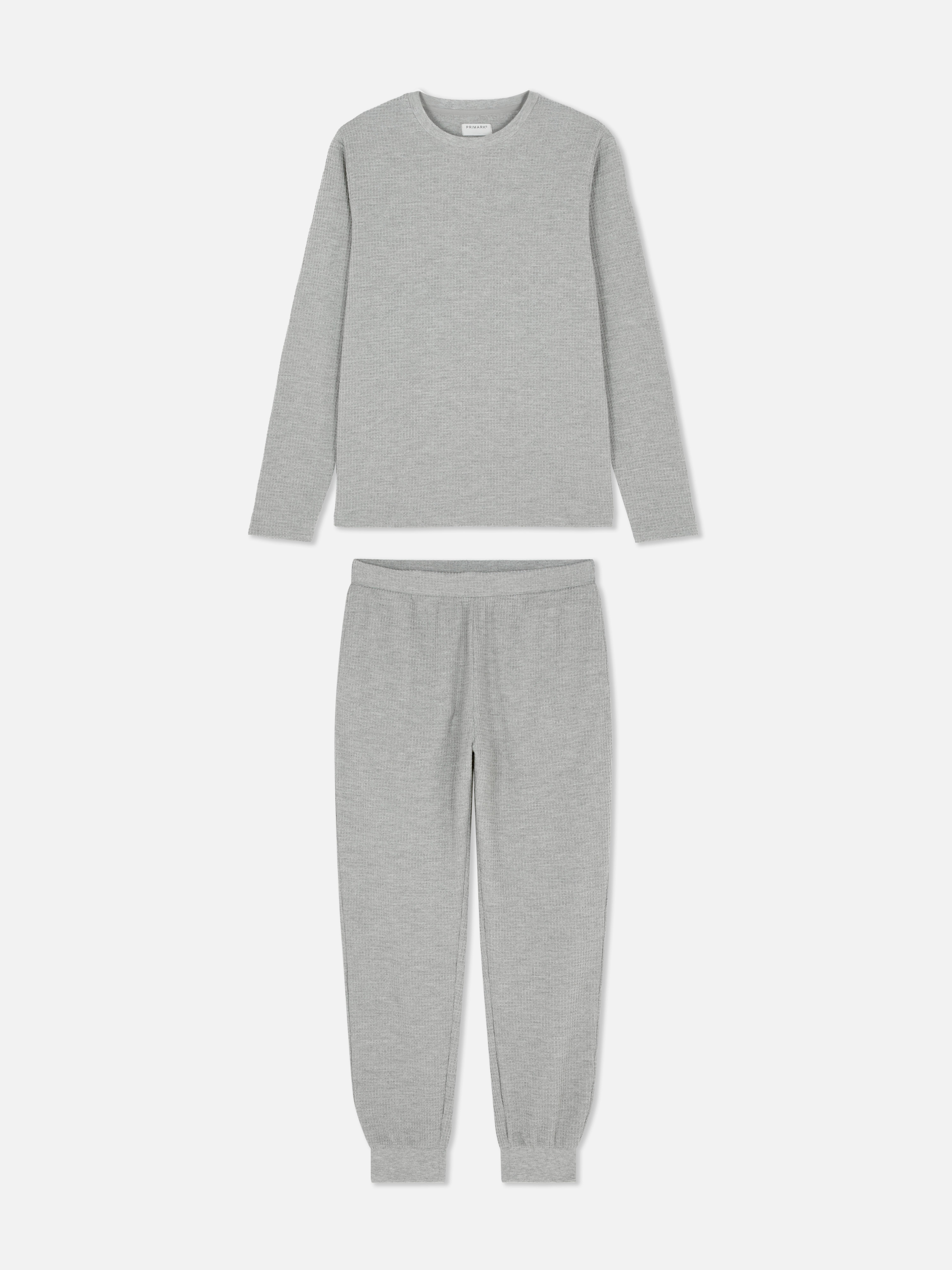 Waffle Texture Long Pyjamas