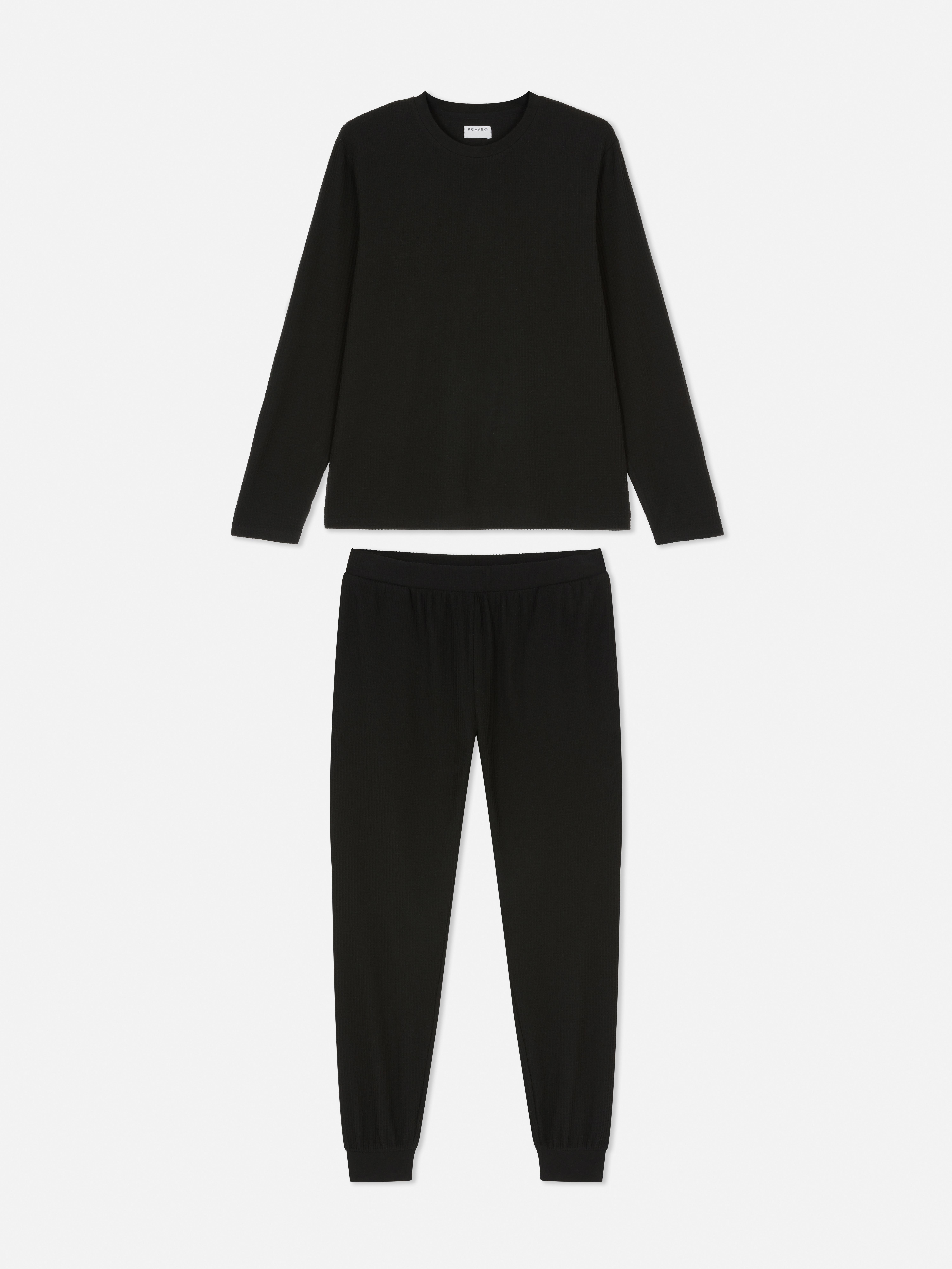 Waffle Texture Long Pyjamas