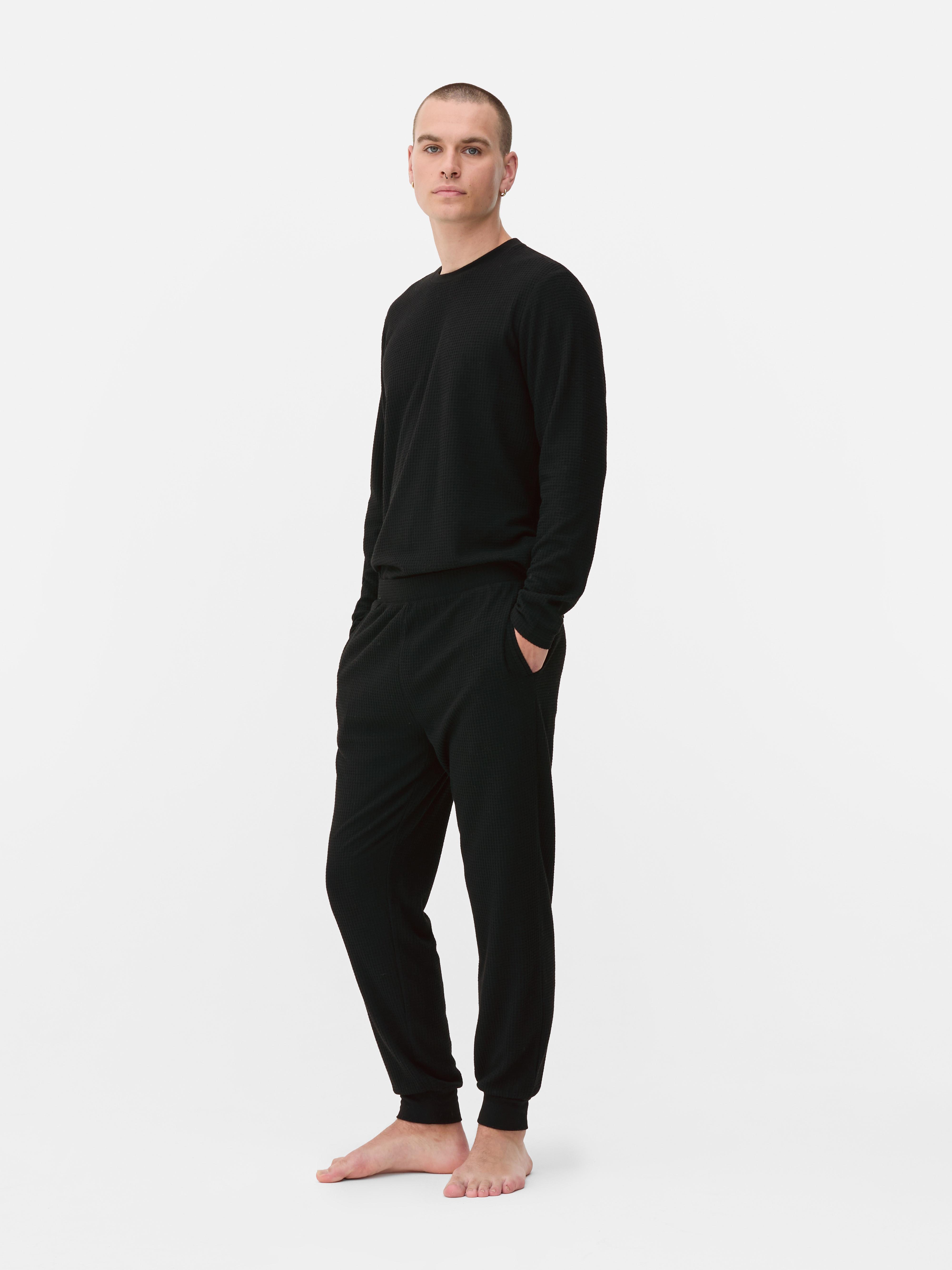 Waffle Texture Long Pyjamas