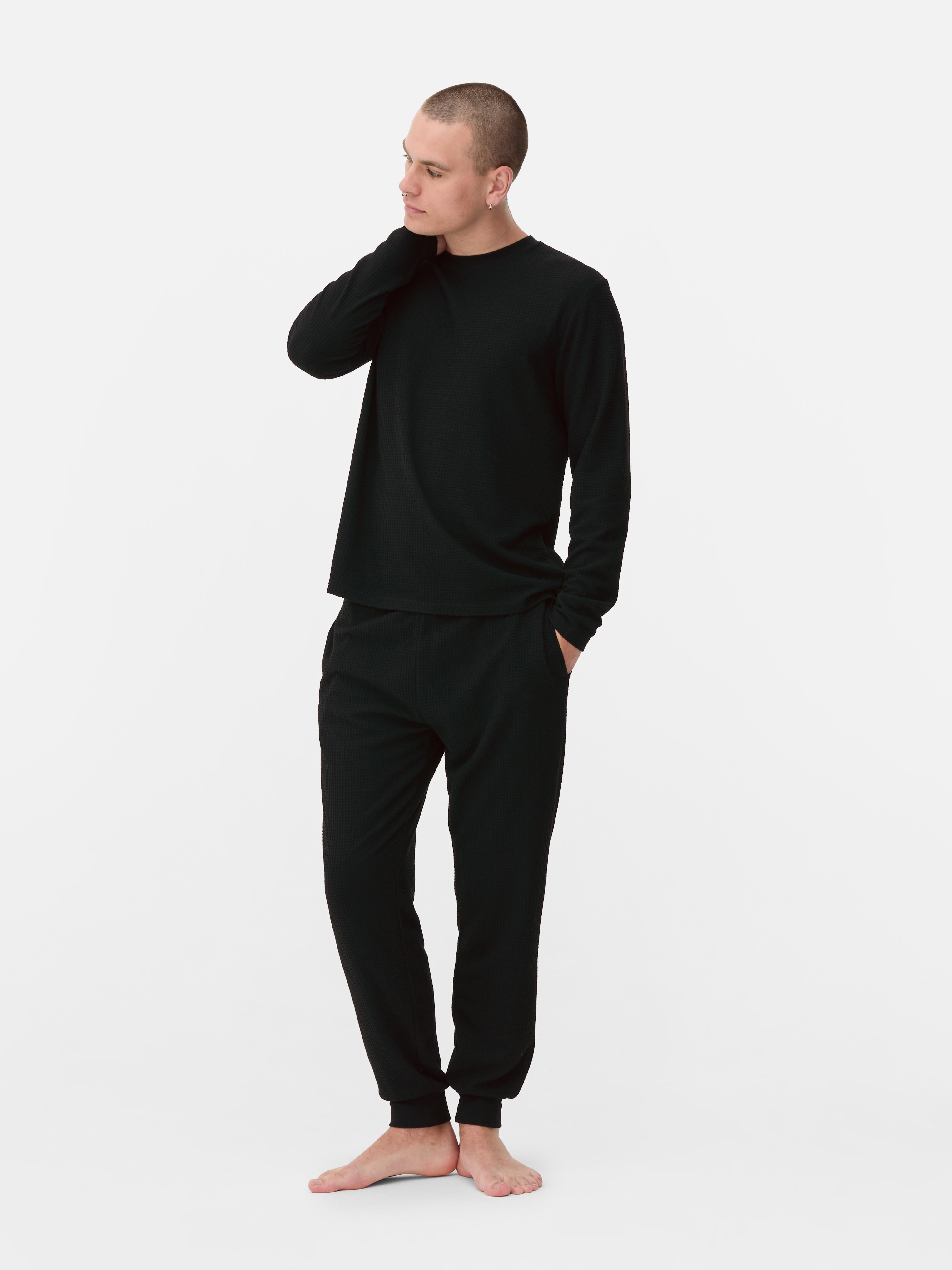 Waffle Texture Long Pyjamas