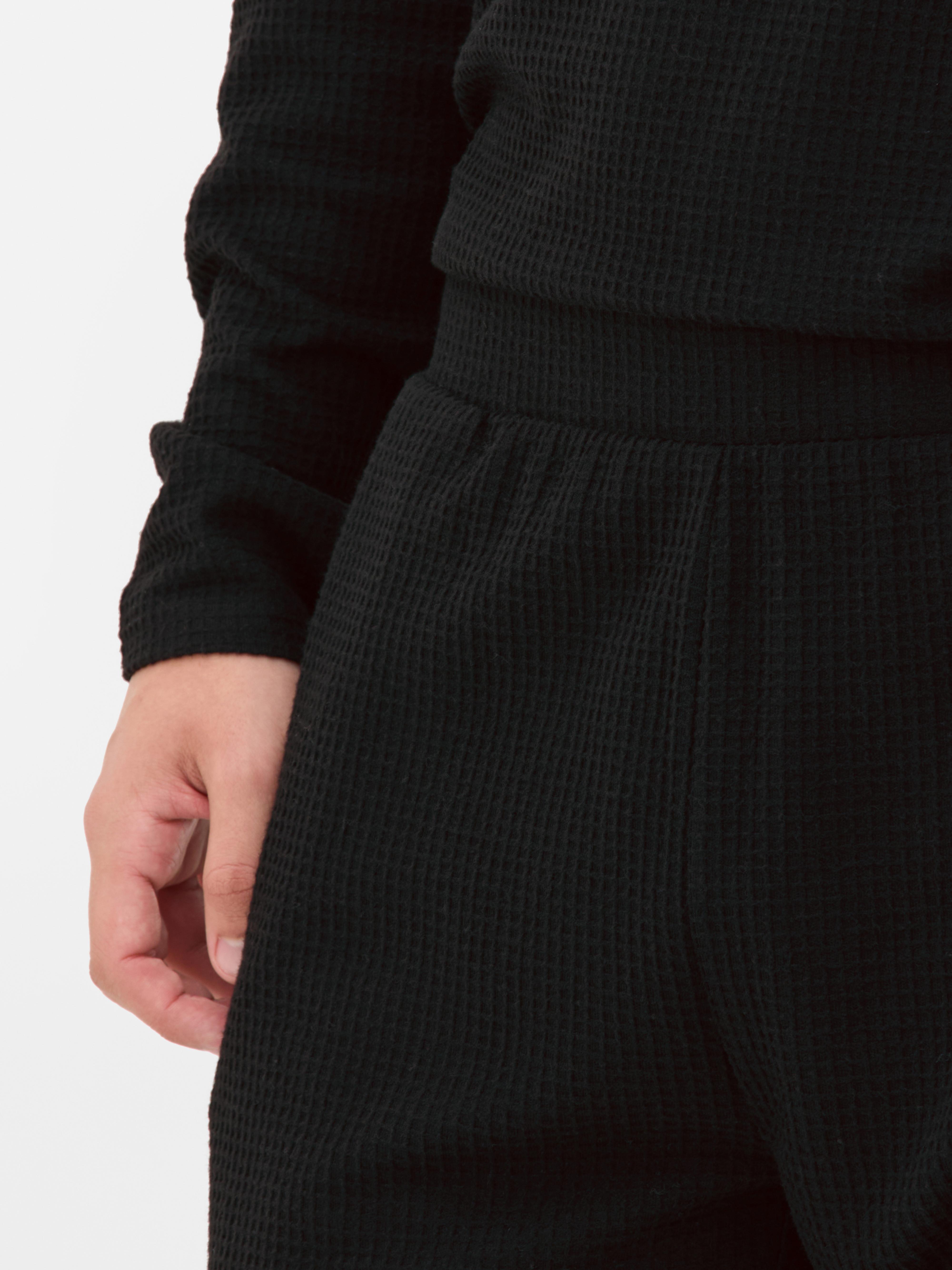 Waffle Texture Long Pyjamas