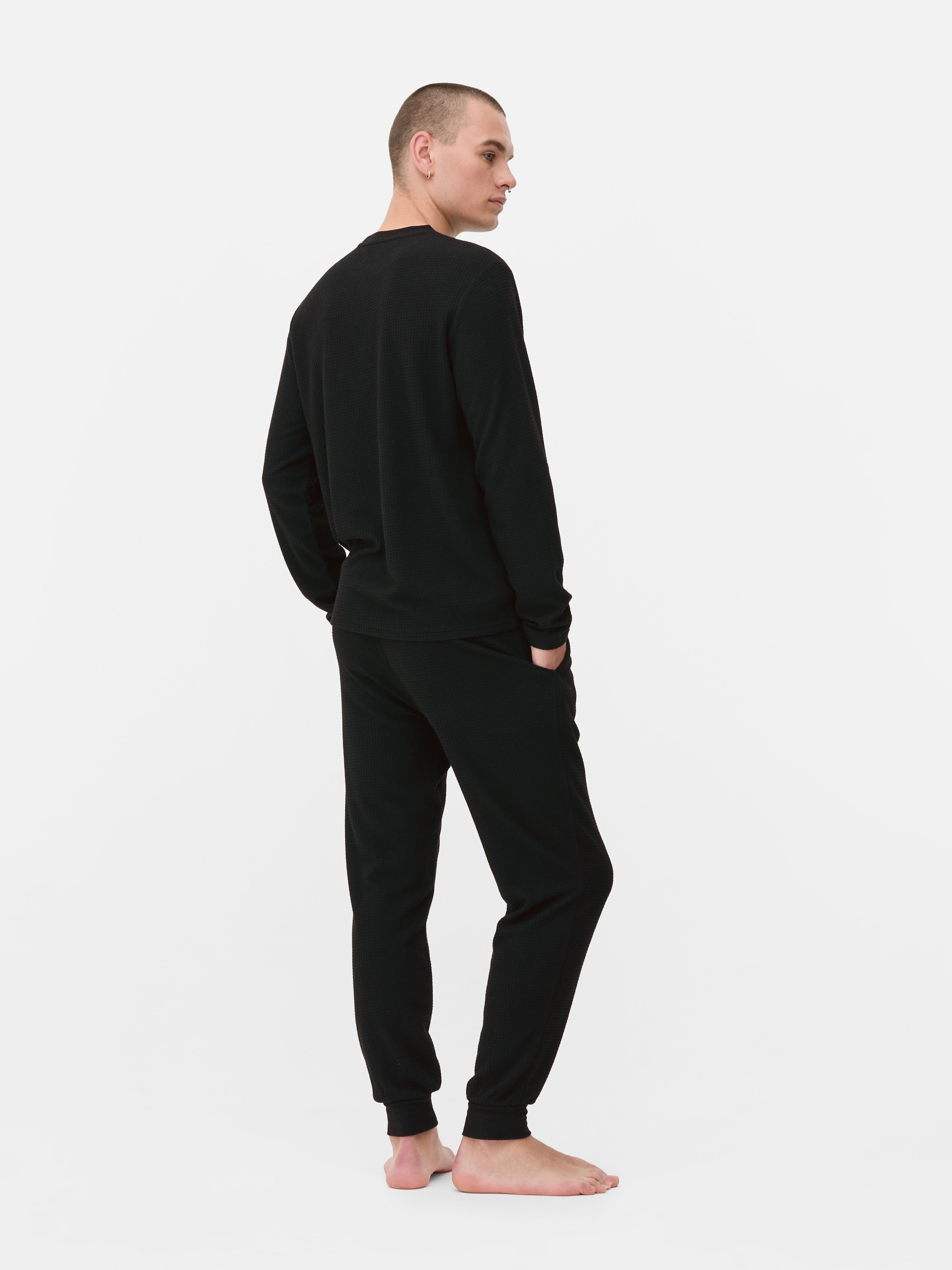 Waffle Texture Long Pyjamas