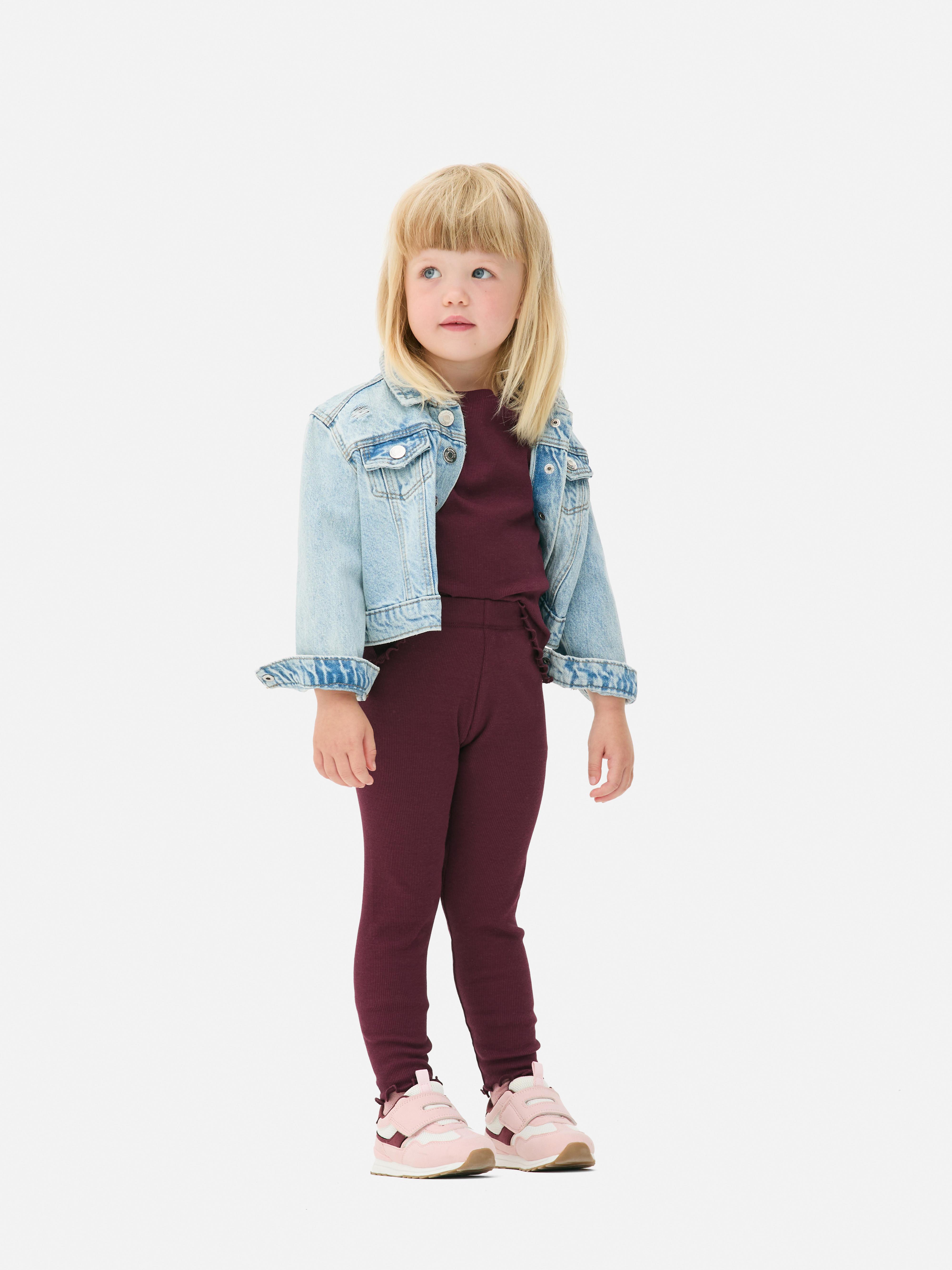 1,5-8 Jahre | Gerippte Leggings mit gekräuseltem Saum