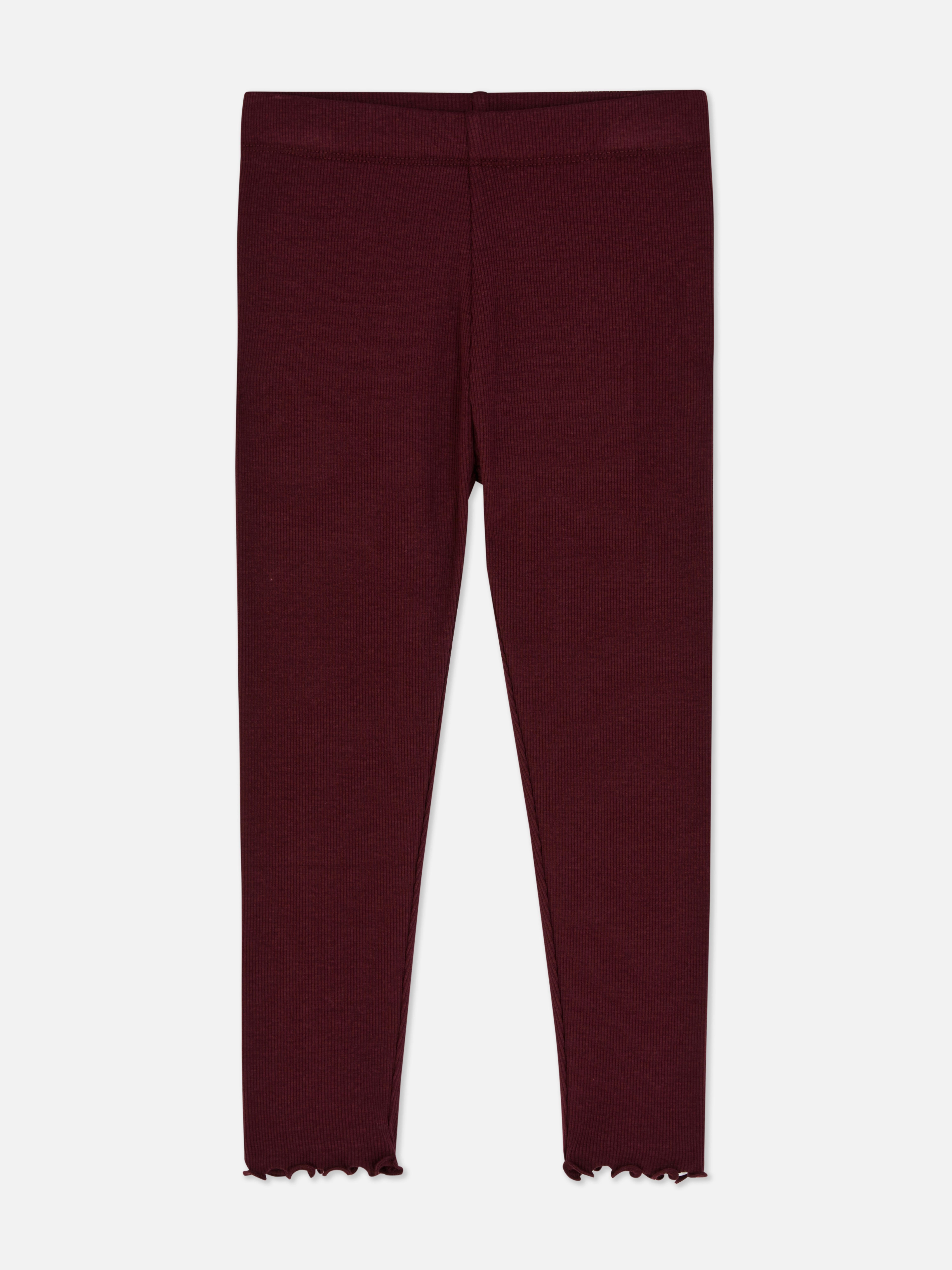 1.5-8yrs | Ribbed Lettuce Trim Leggings