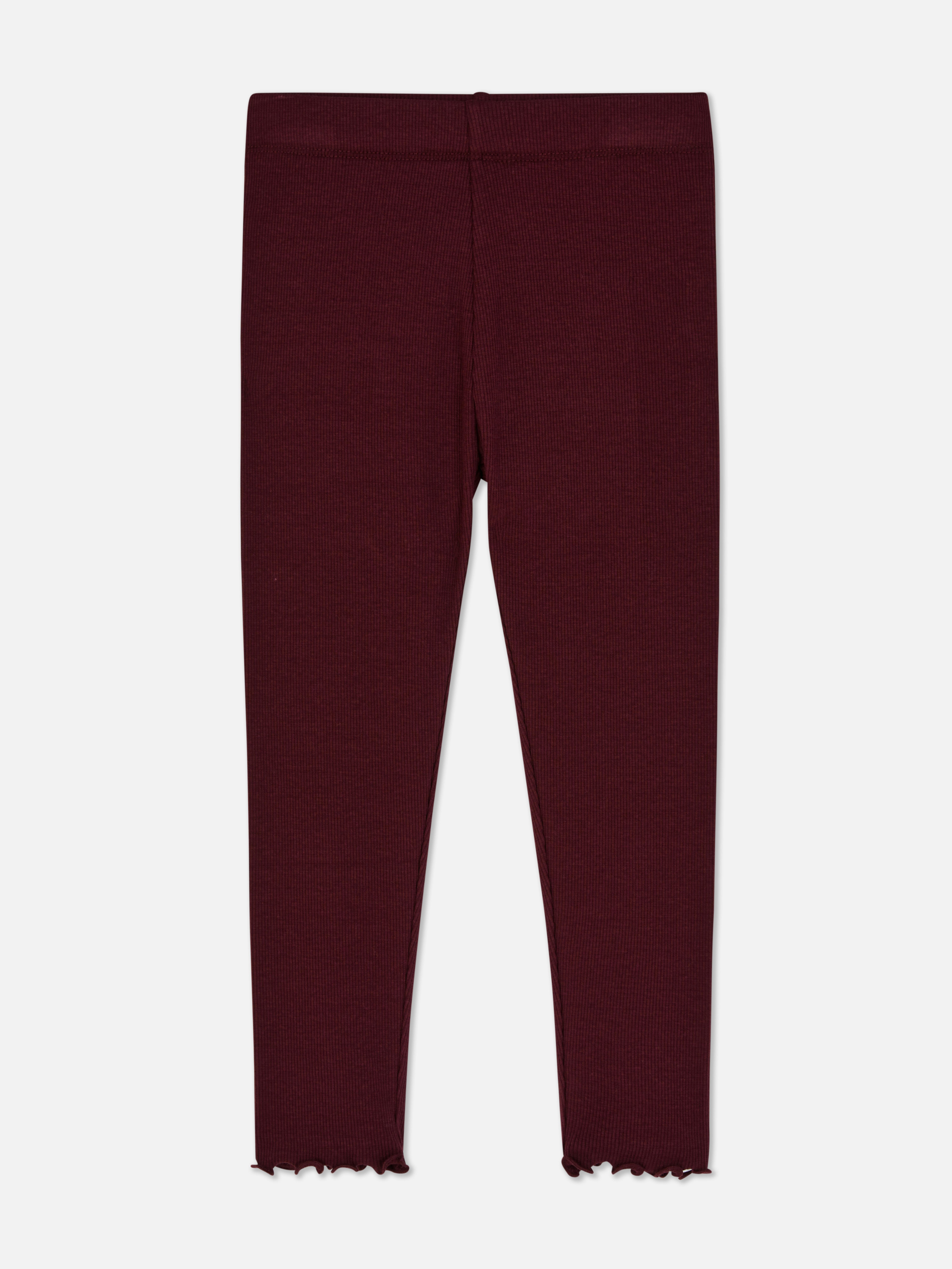 1.5-8yrs | Ribbed Lettuce Trim Leggings