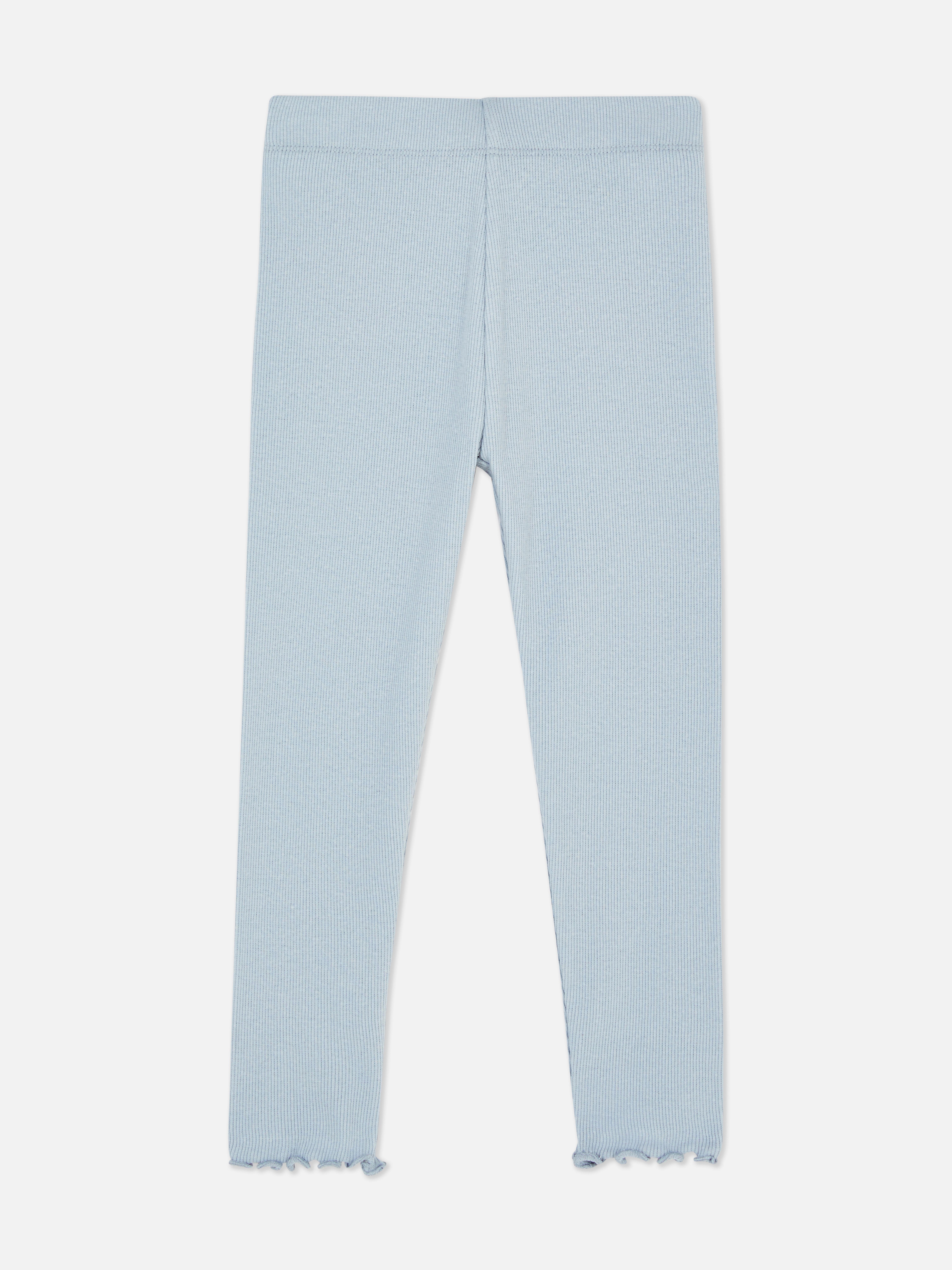 1.5-8yrs | Ribbed Lettuce Trim Leggings