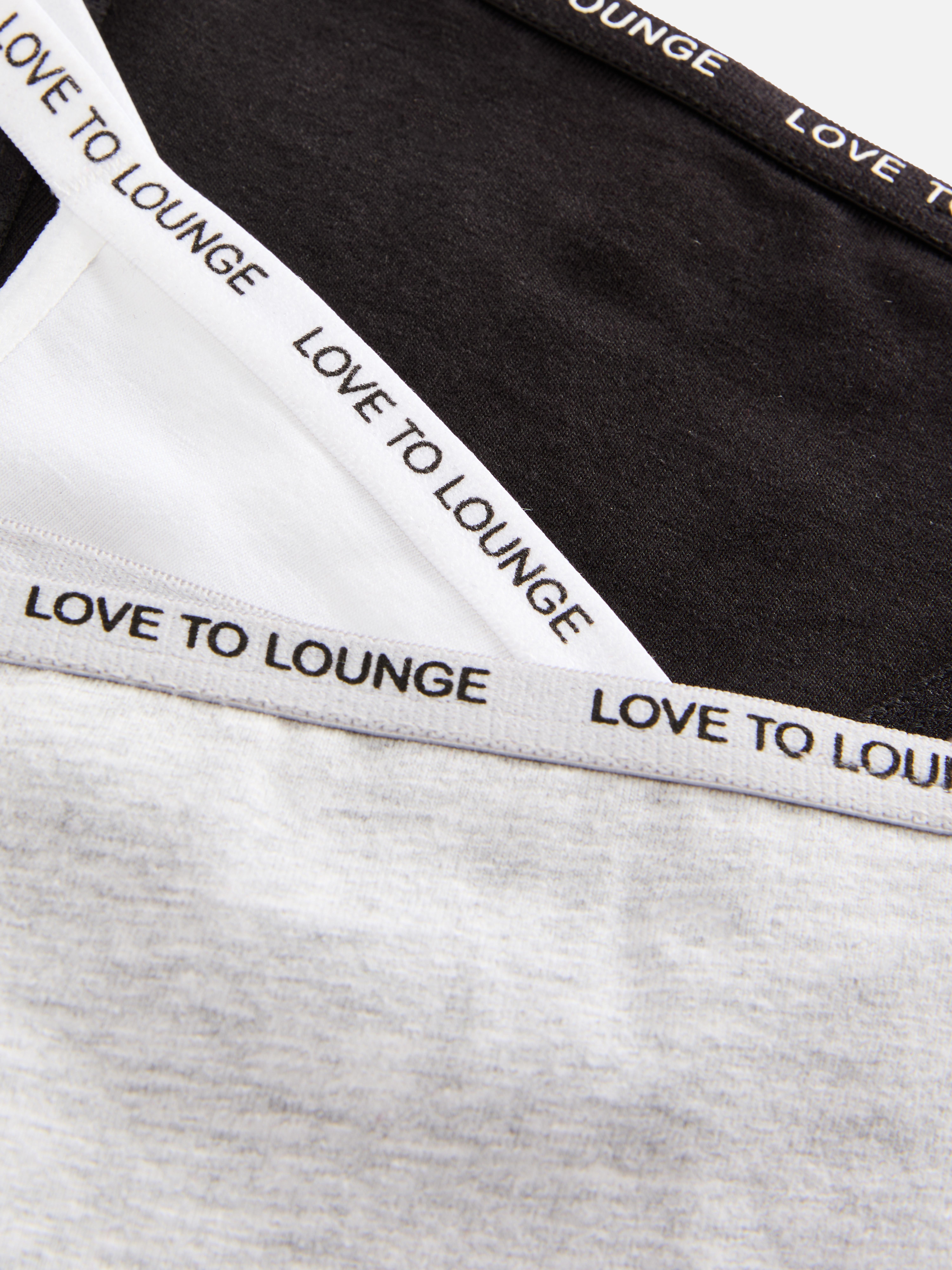 3pk Love to Lounge String Thongs