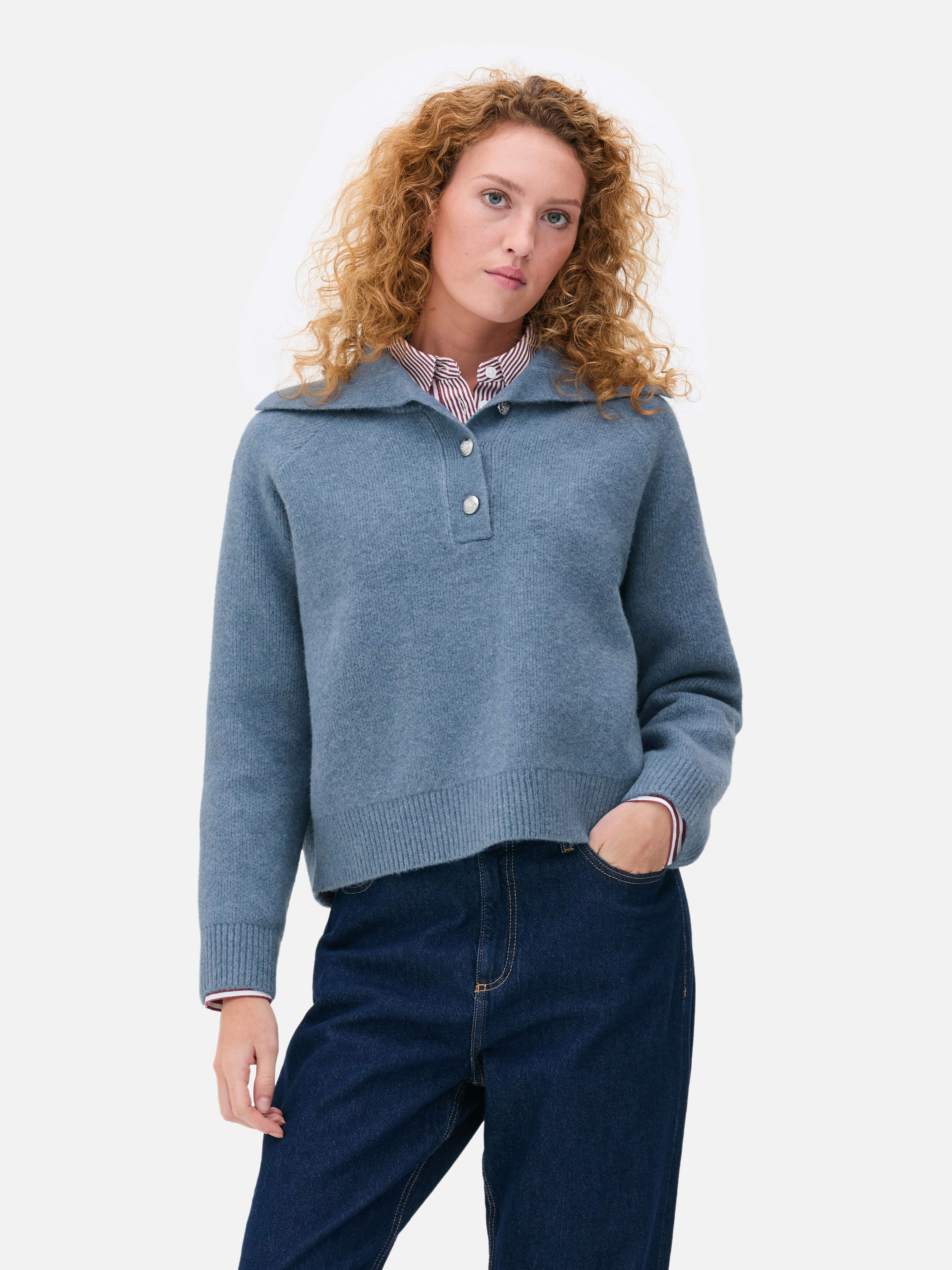 Jersey con cuello de polo clásico