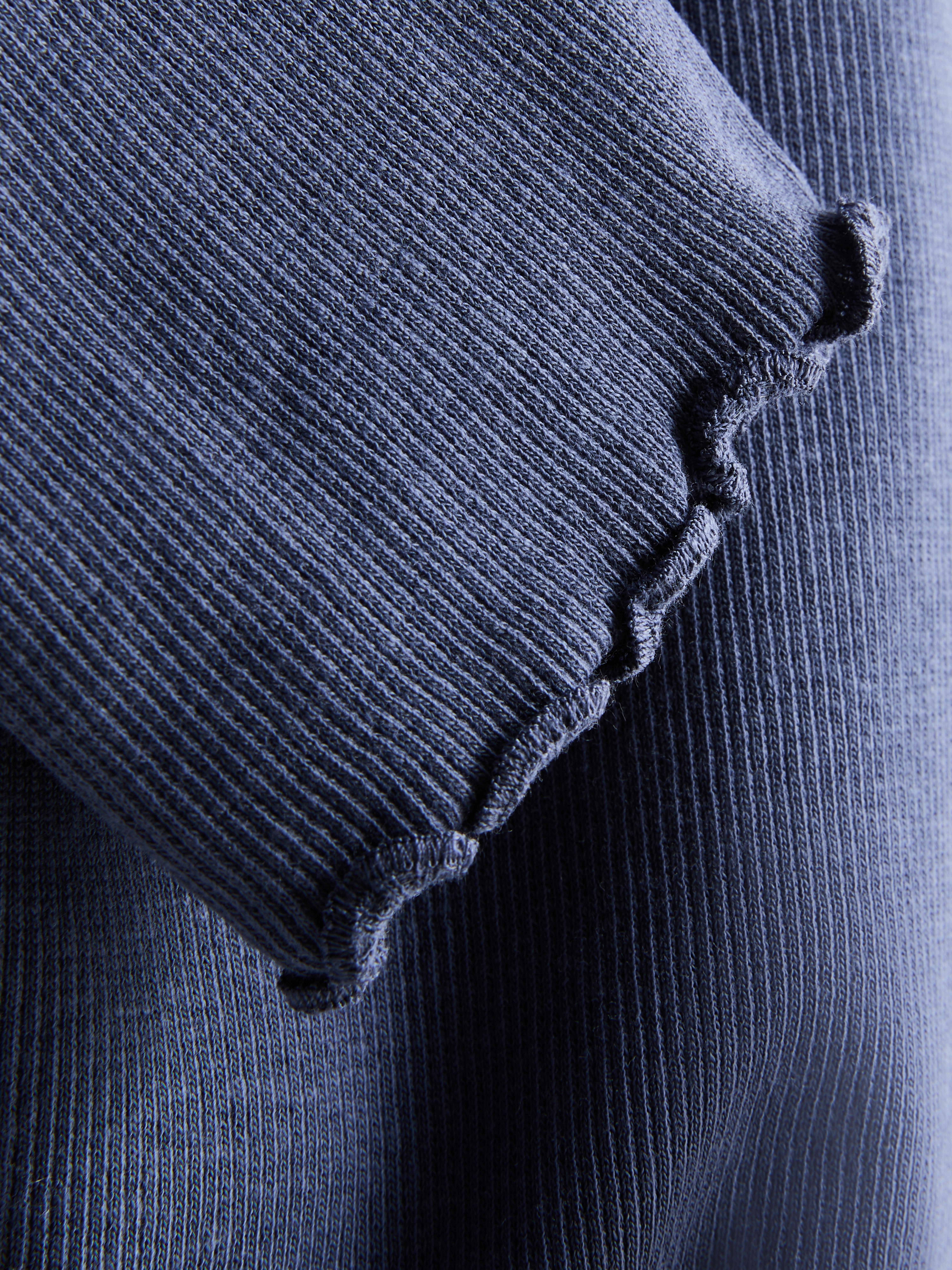 1,5–7 lat | Prążkowane legginsy wykończone falbanką