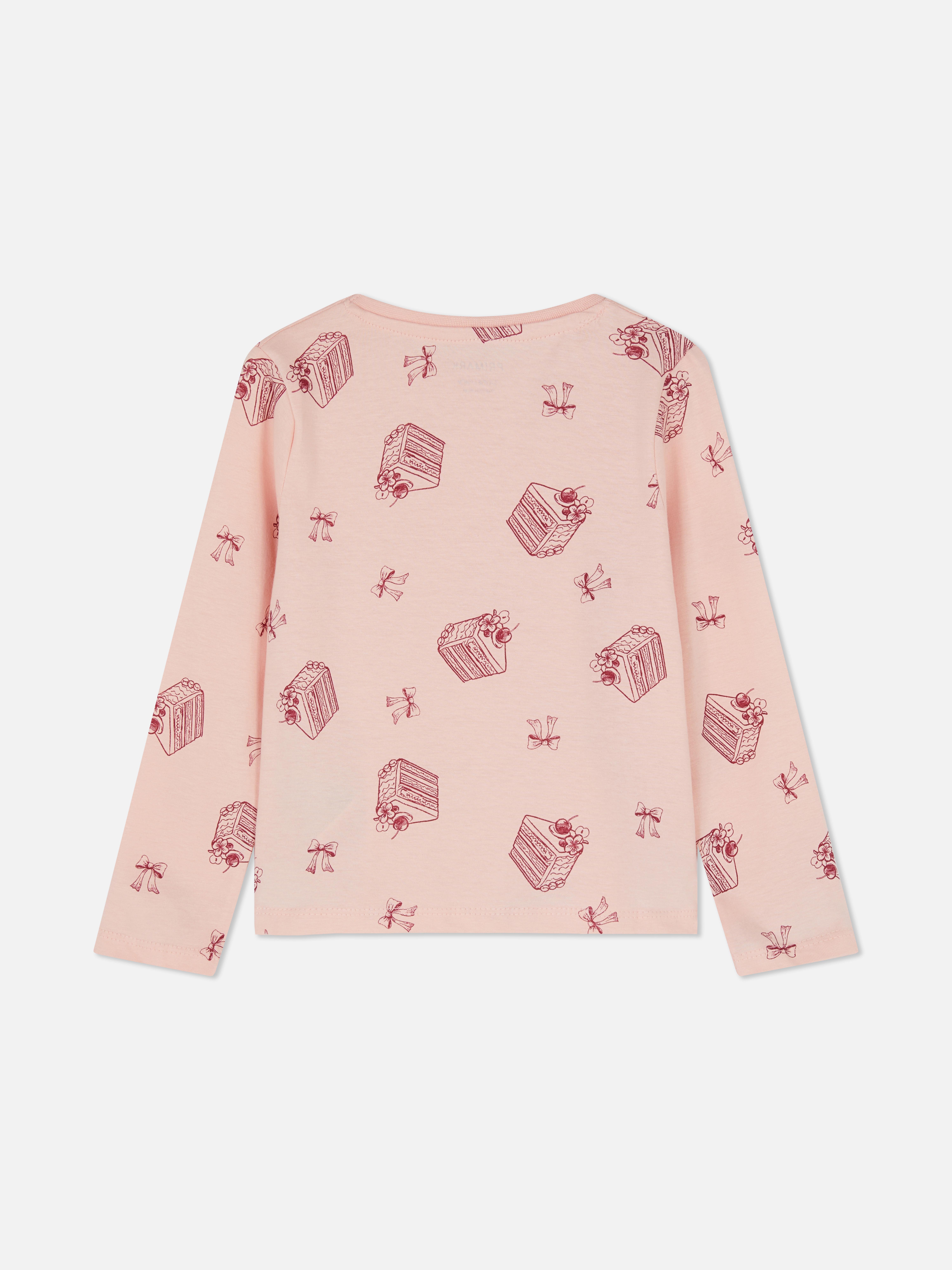 1,5-8 jr | T-shirt met lange mouwen en taartprint