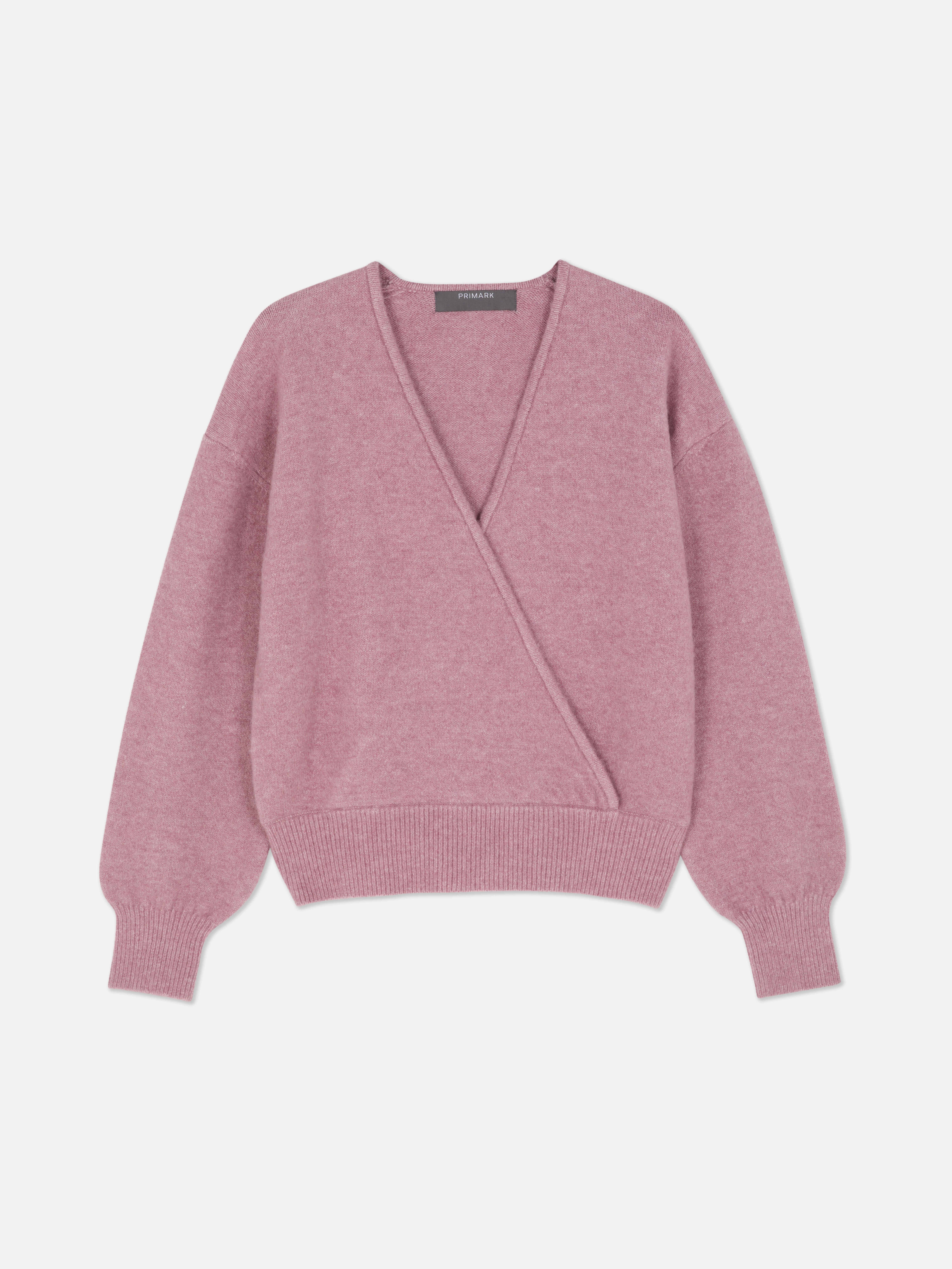 Wickelpullover mit V-Ausschnitt