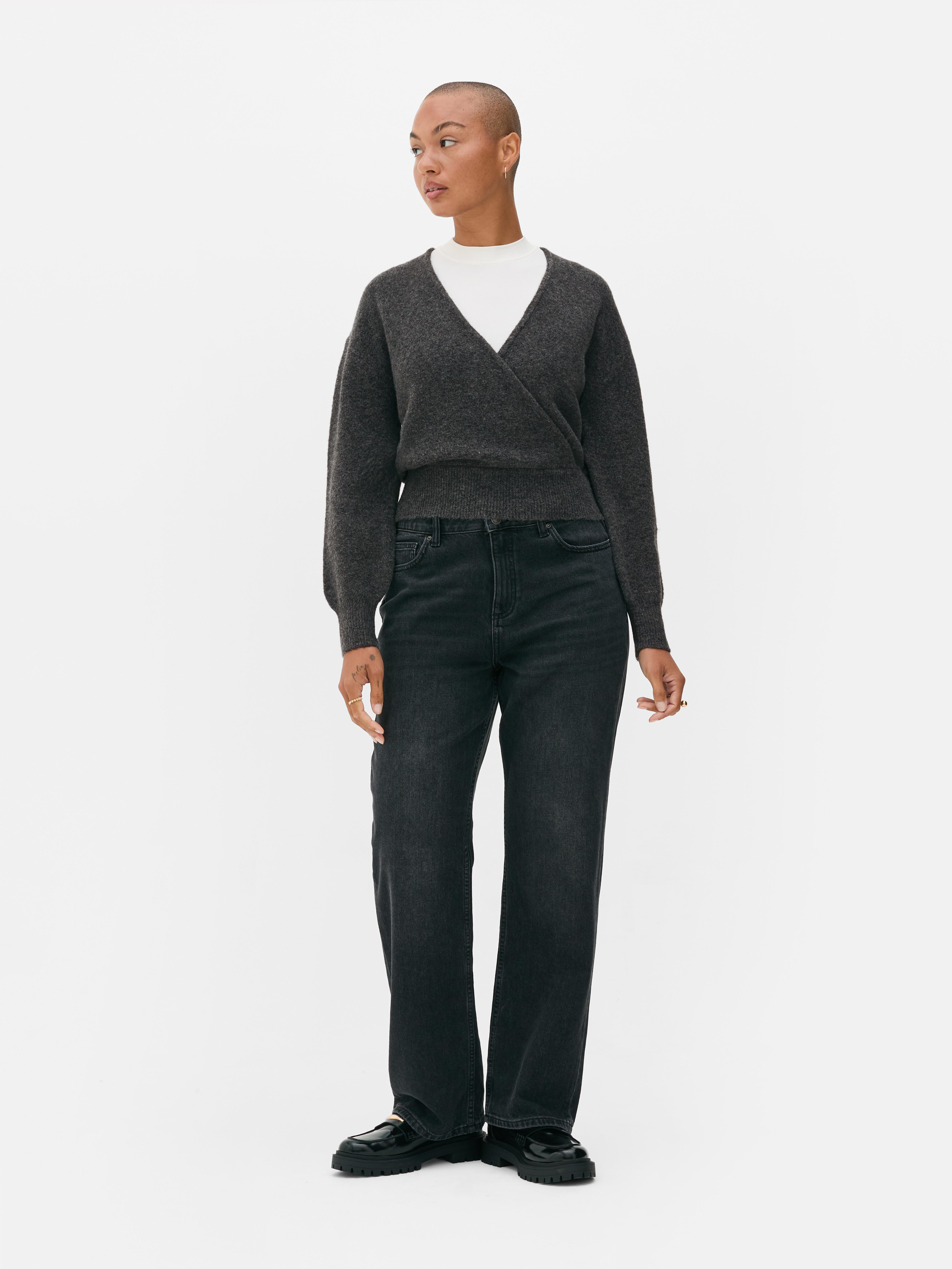 Pull cache-cœur à col en V