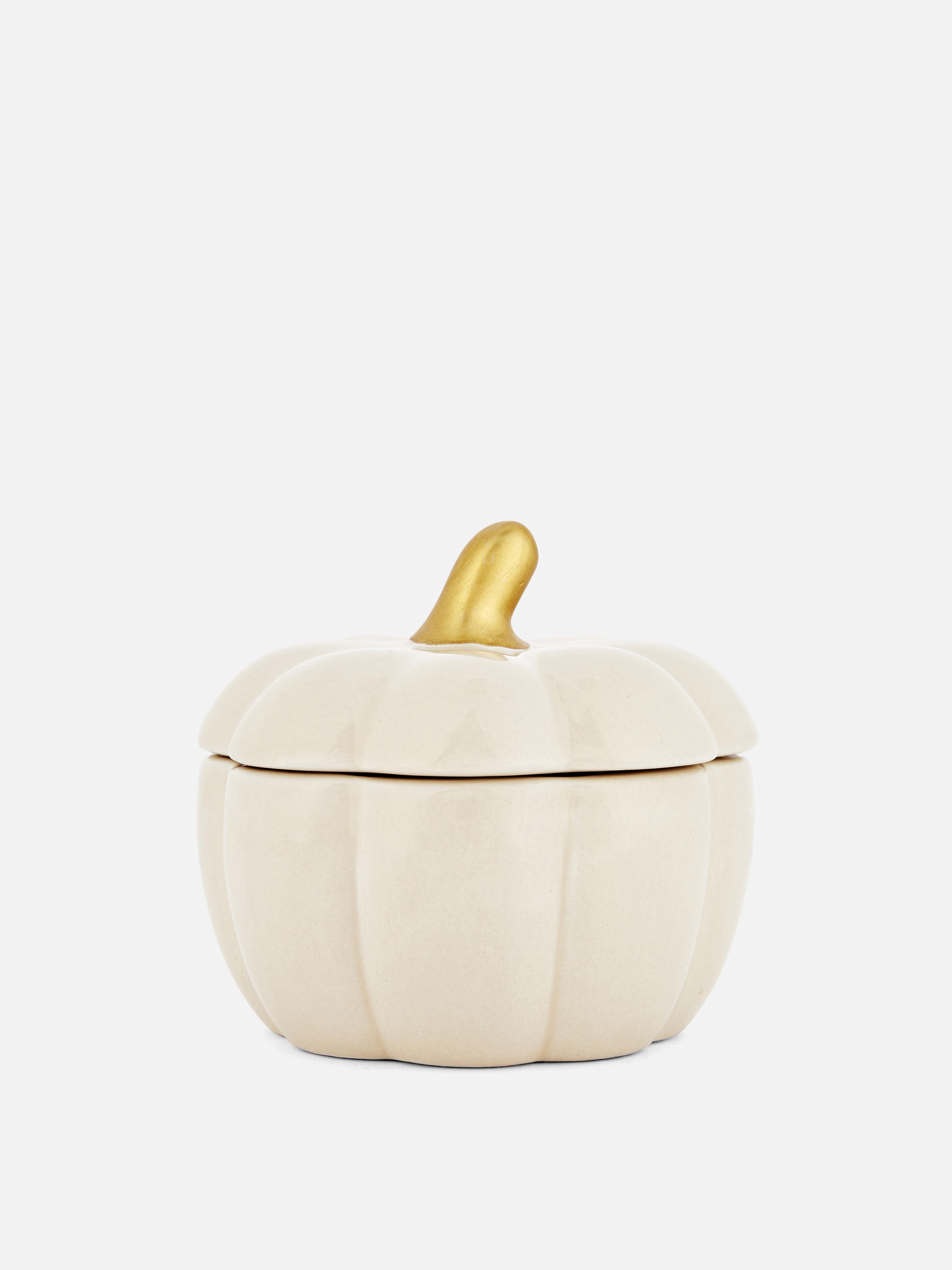 Scented Candle In Pumpkin Shaped Container