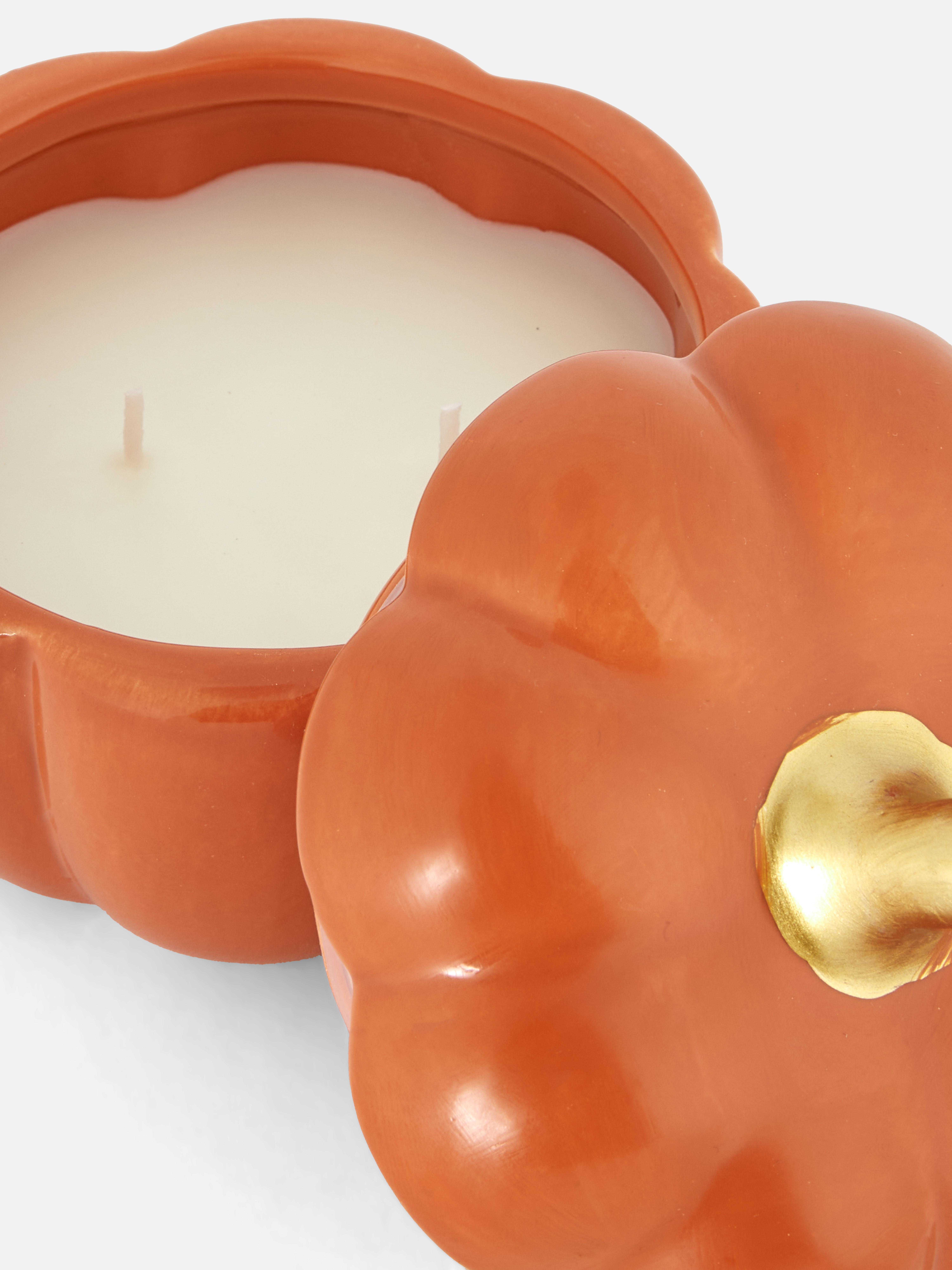 Scented Candle In Pumpkin Shaped Container