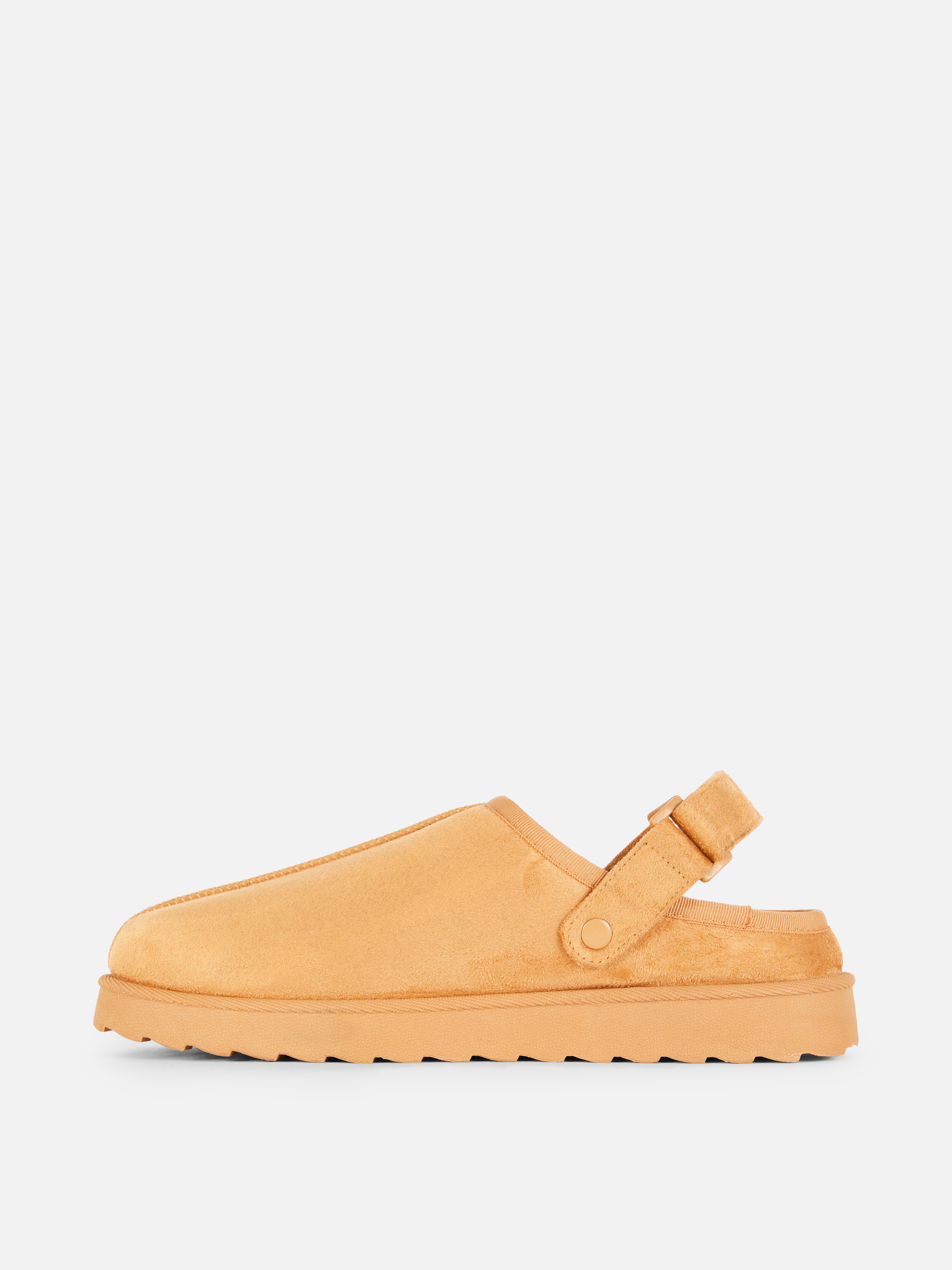 Faux Fur Open Back Slippers