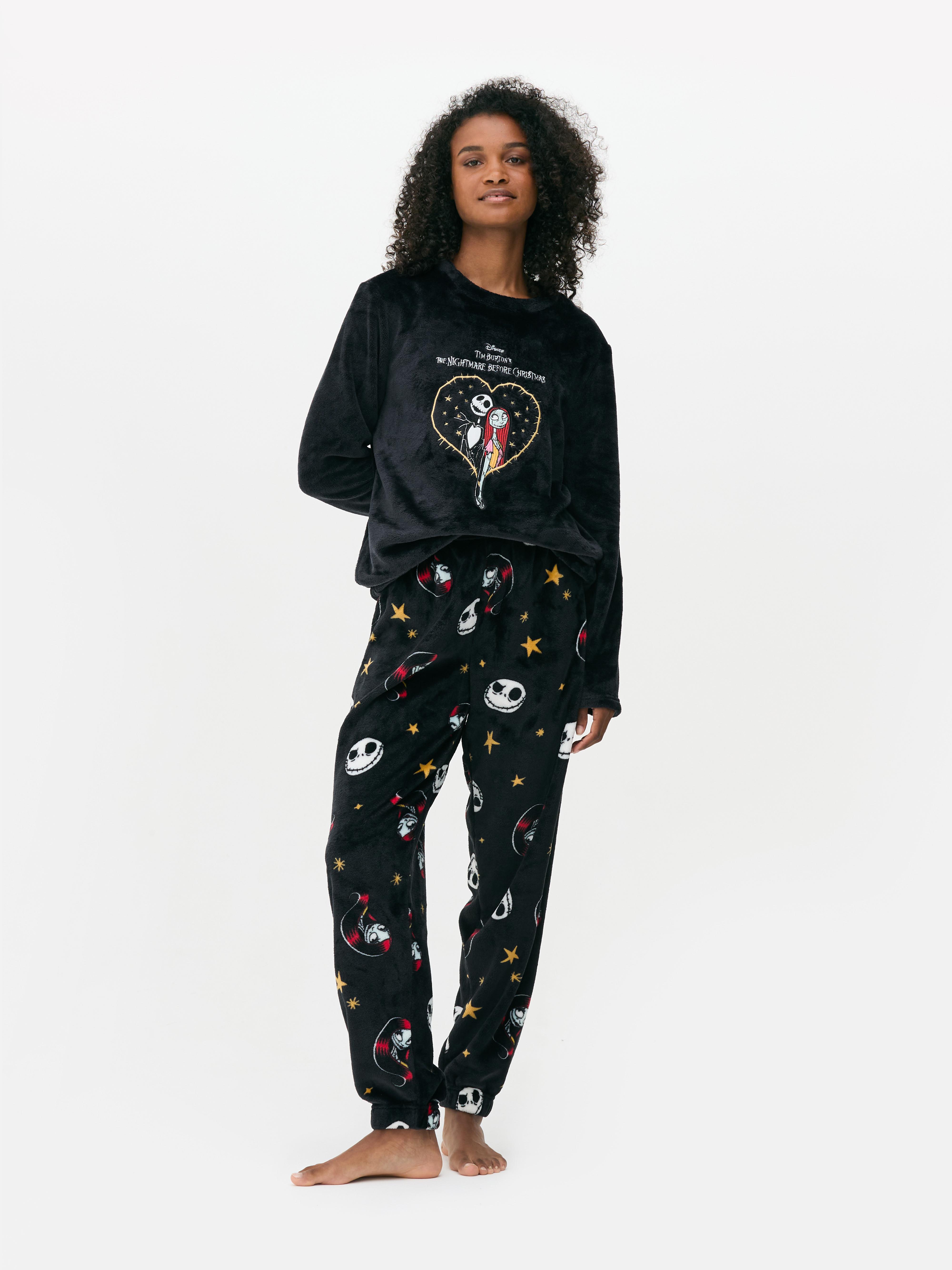 Disney Character Fleece Pyjama Set Black