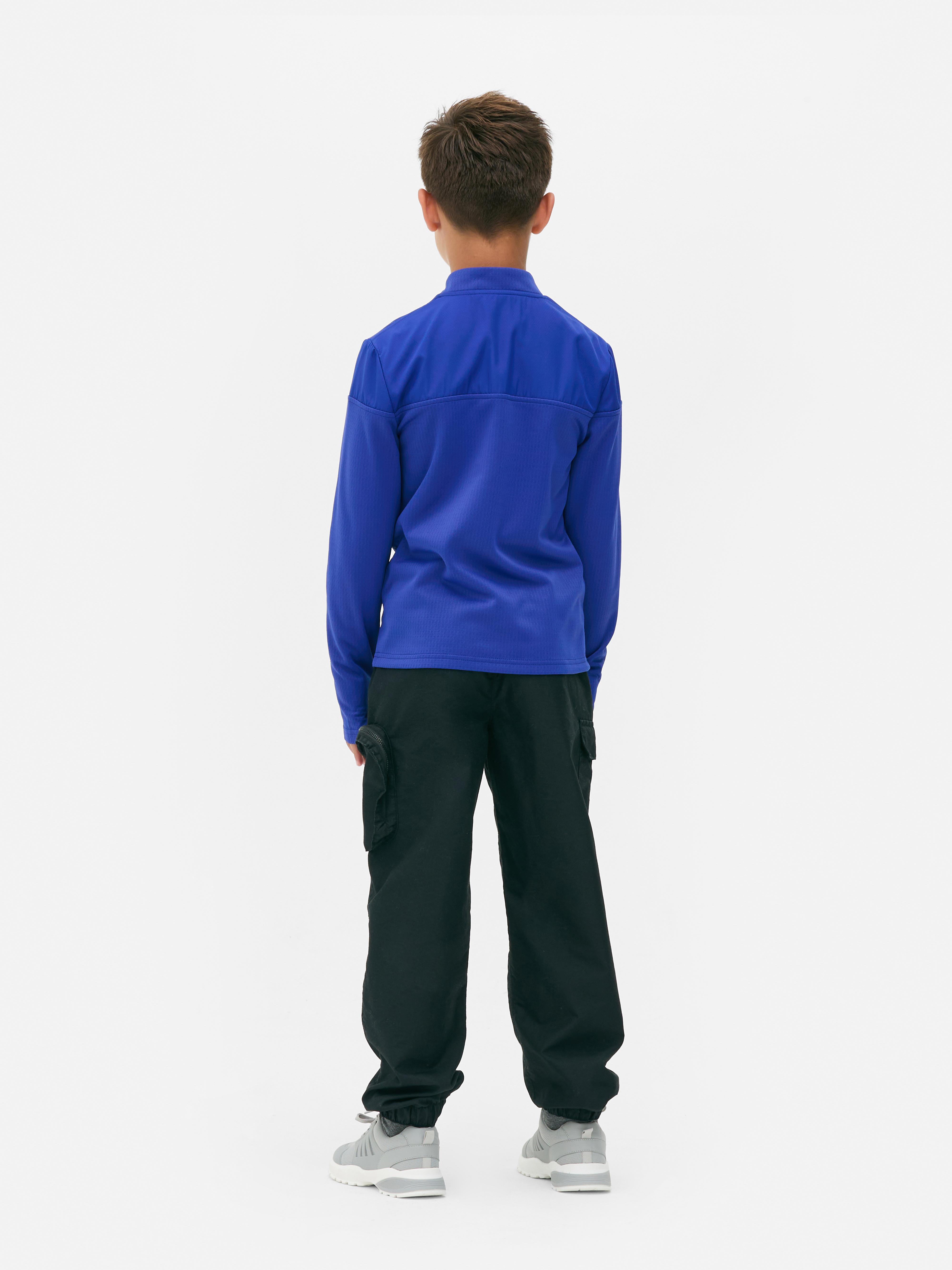 Funnel Neck Zip Sweatshirt