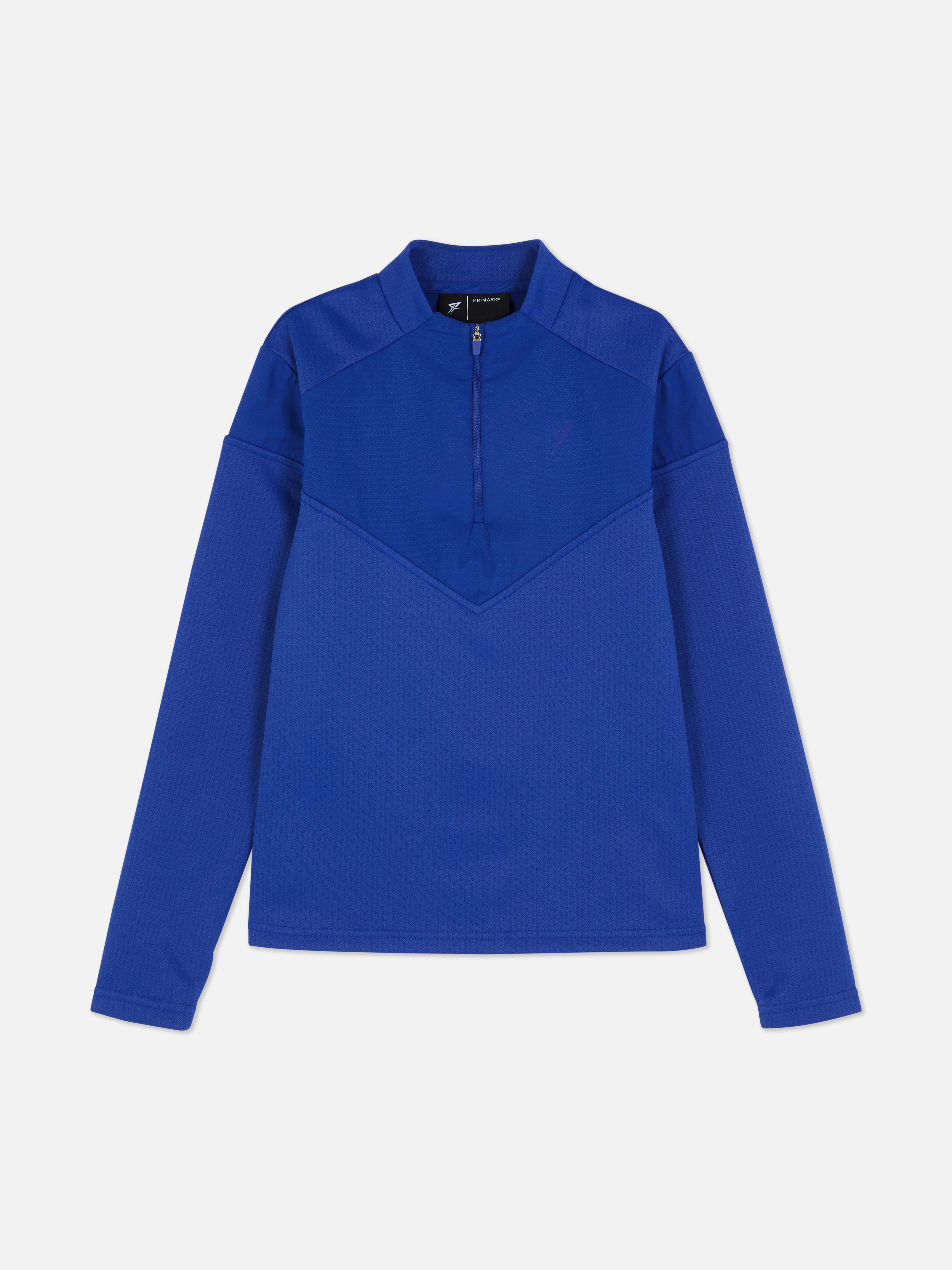 Funnel Neck Zip Sweatshirt