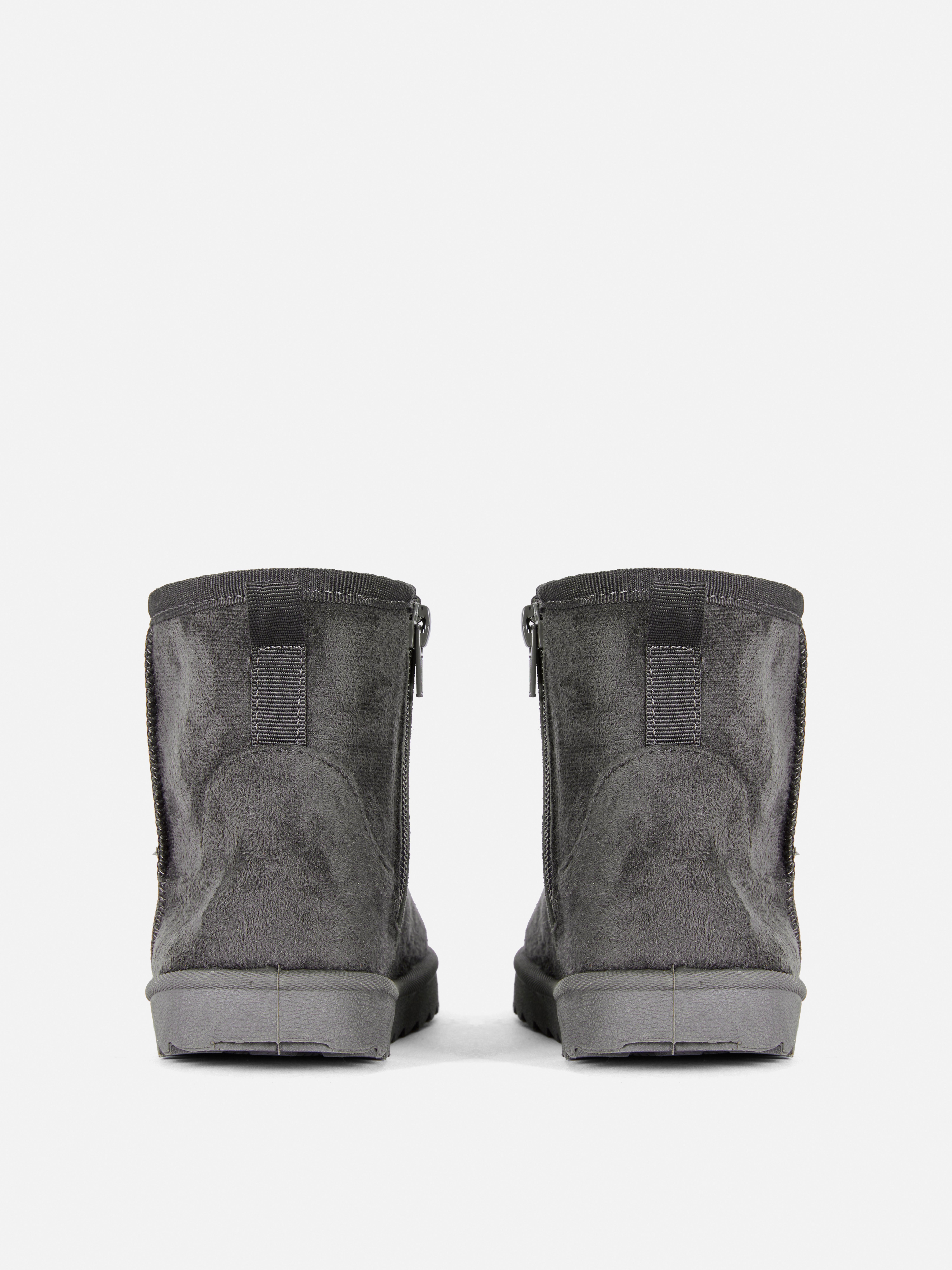 Zip-Up Snug Boots