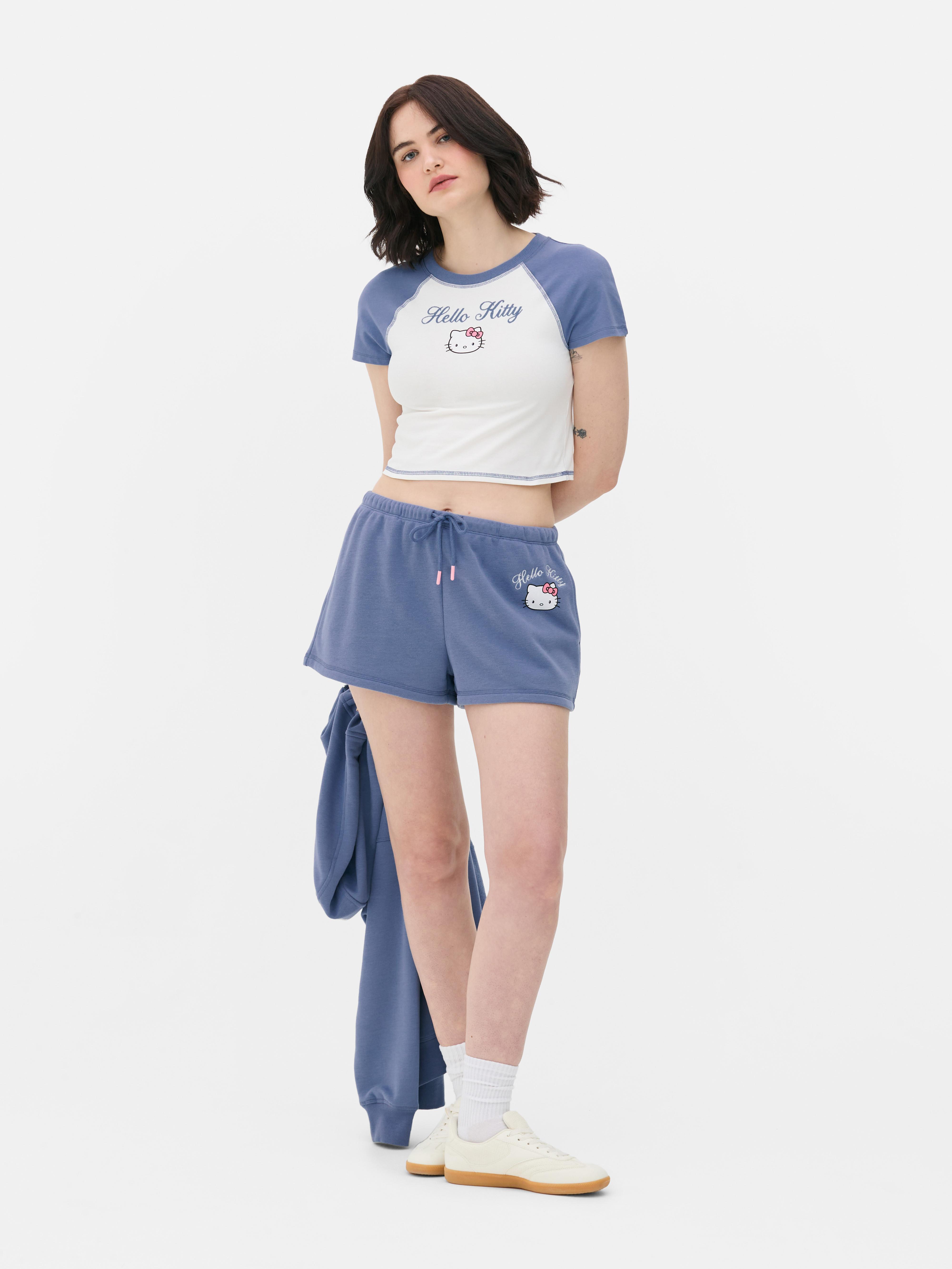 Pantaloni scurți Hello Kitty cu șnur