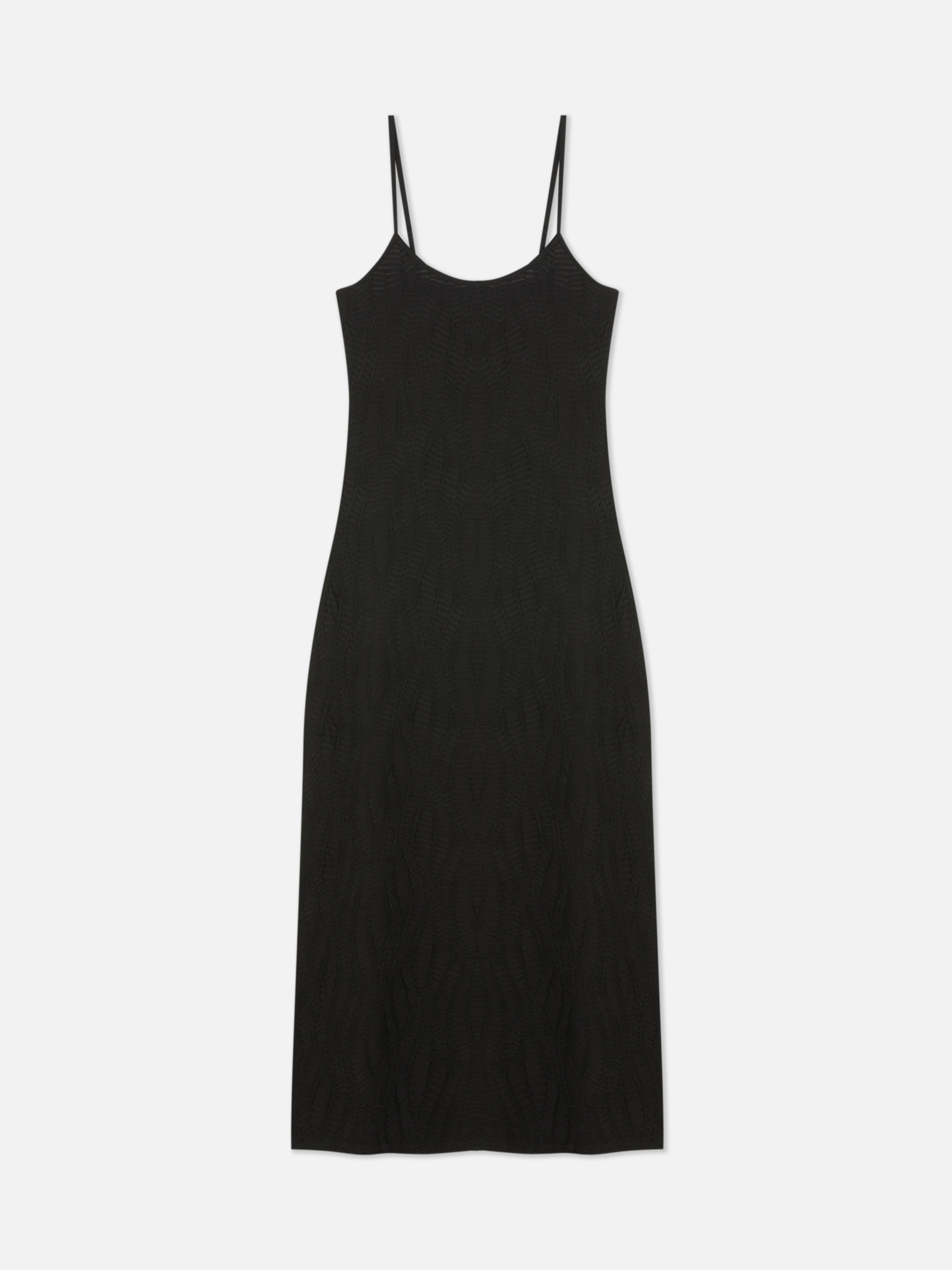 Sleeveless Textured Maxi Dress