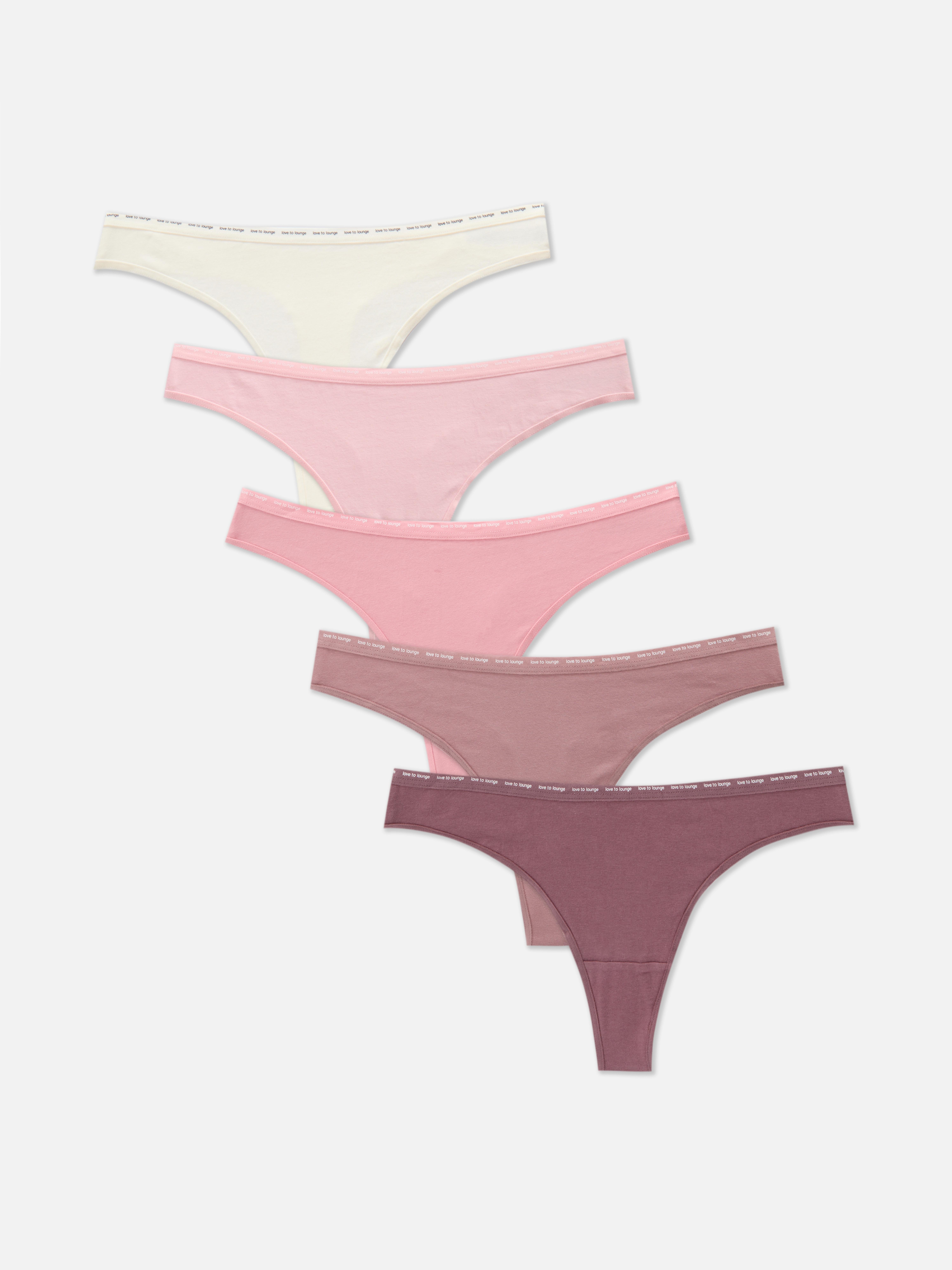 5 perizomi in cotone Love To Lounge
